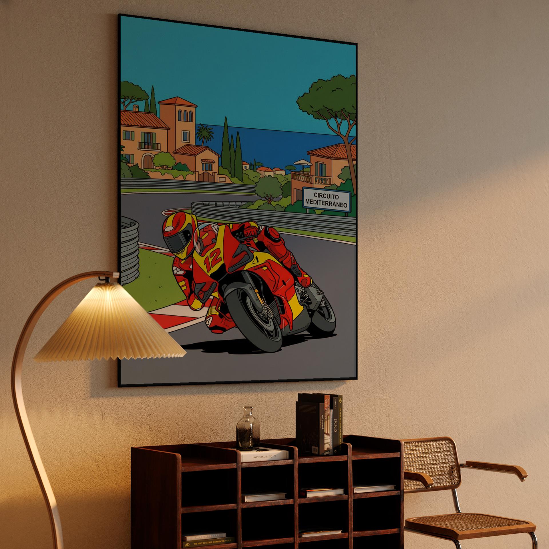 Adrenaline at the Coast: Circuito Mediterráneo Illustration