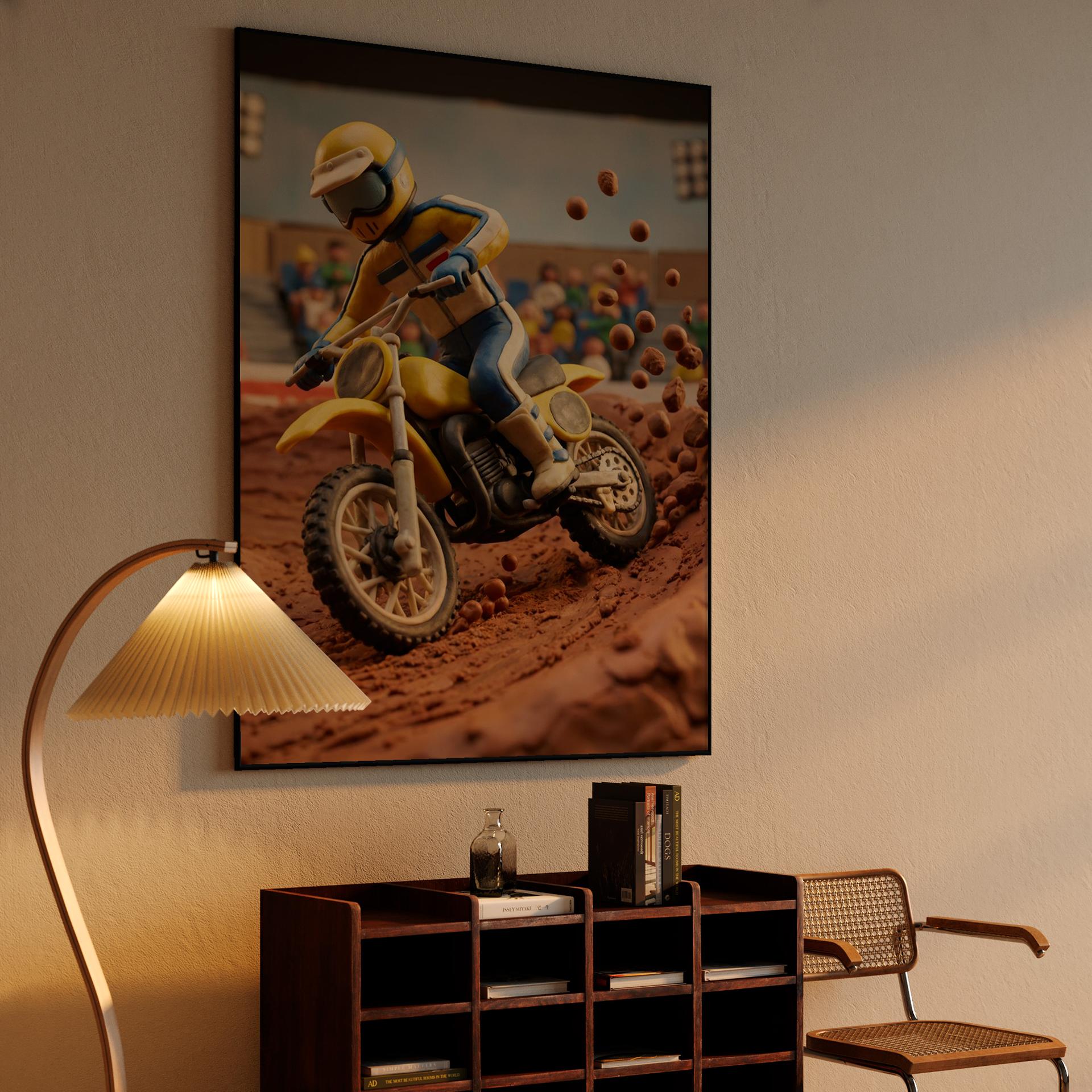 Mud and Clay: The Yellow Racer's High-Speed Berm