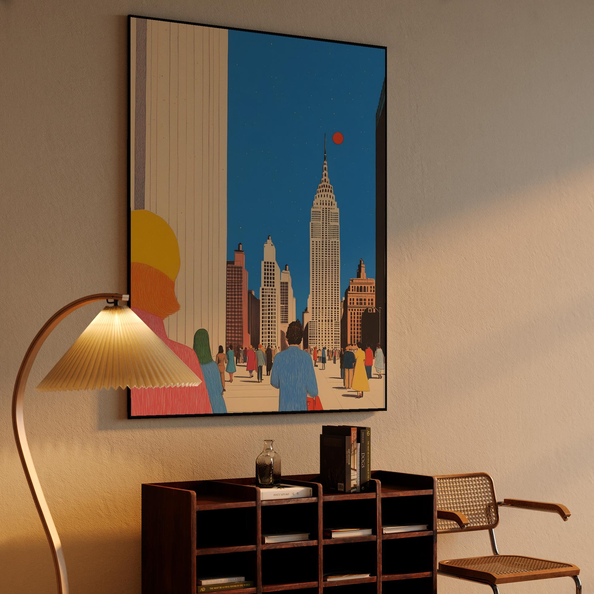 Red Sun Over Manhattan