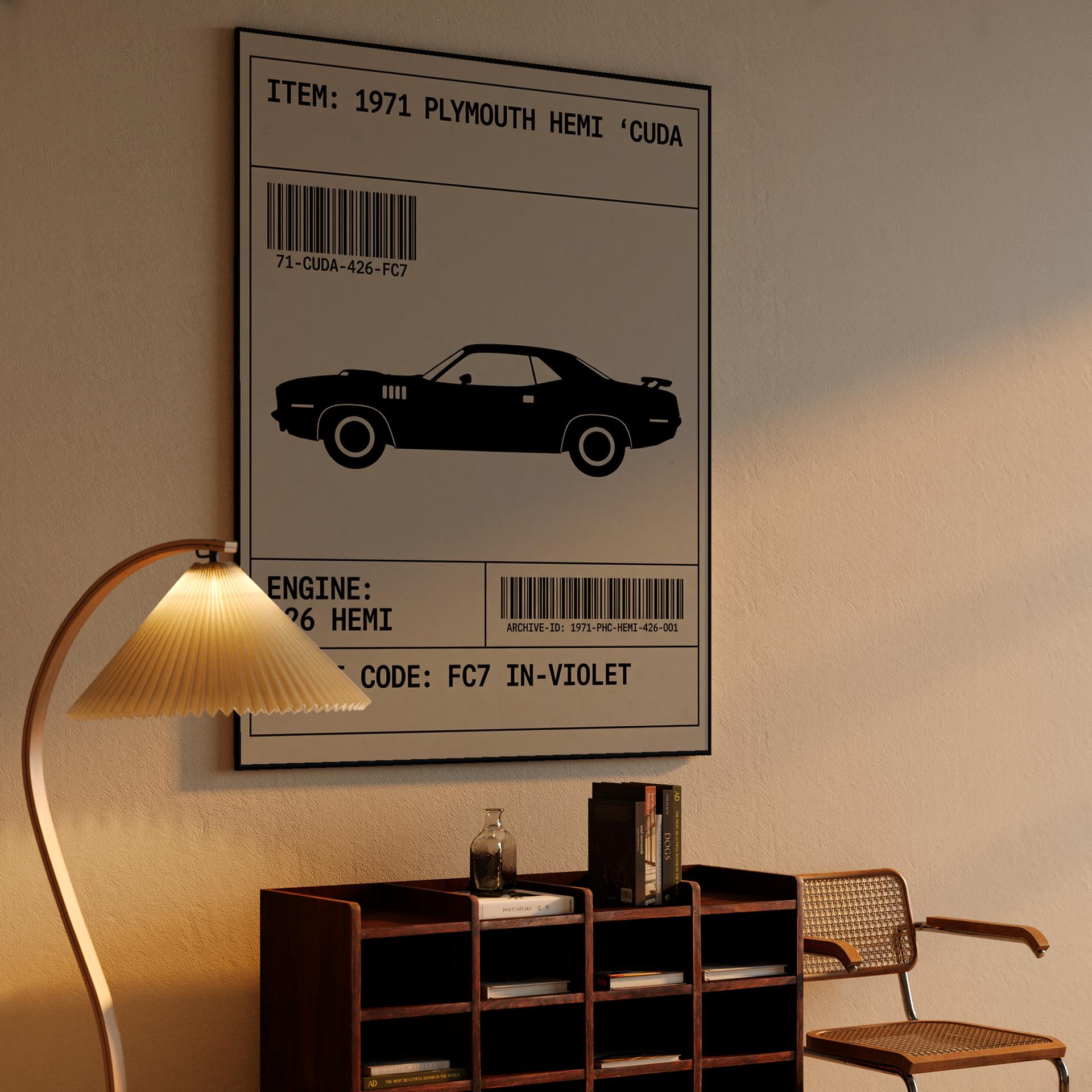 1971 Hemi 'Cuda: Archival Spec Sheet