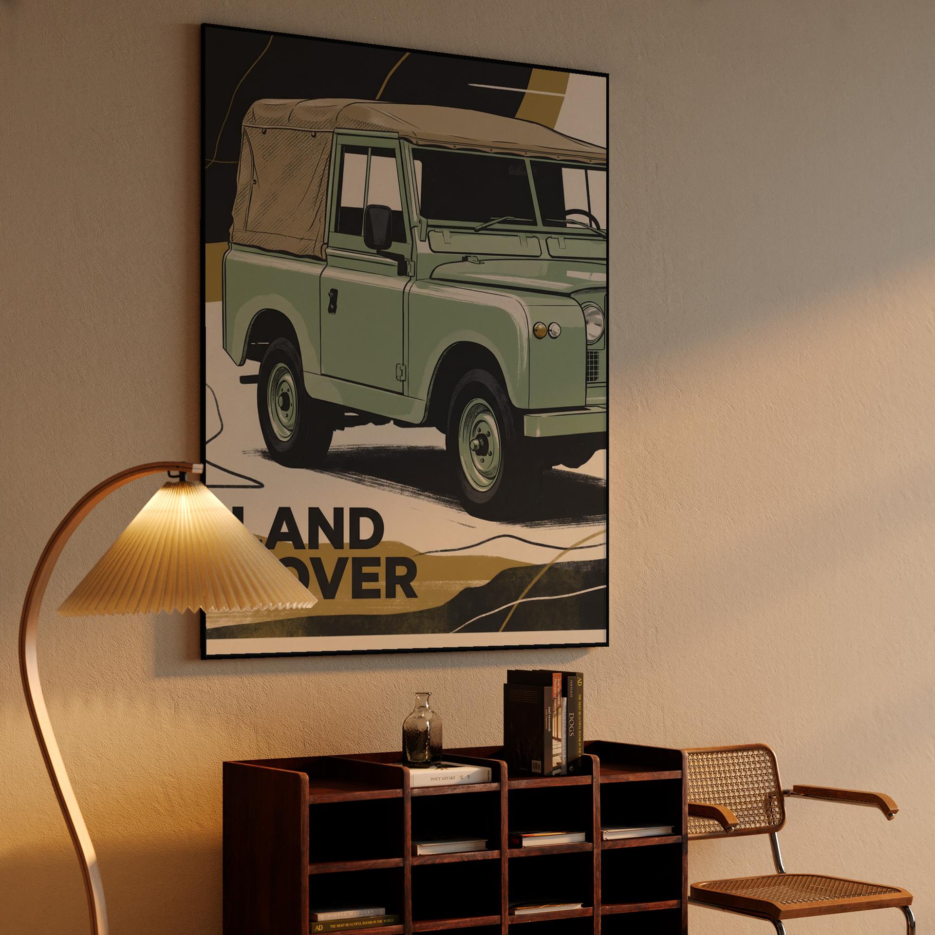 Land Rover Series IIA: Retro Utility Graphic