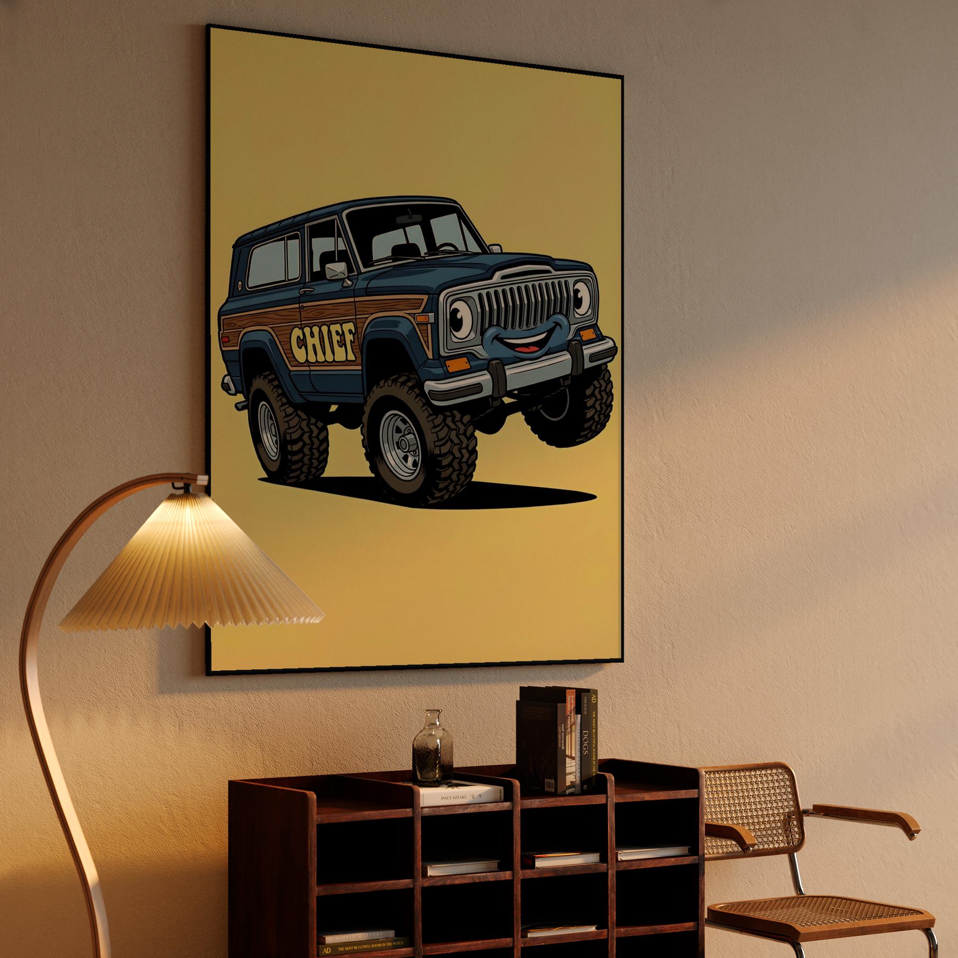 Playful Jeep Cherokee Chief: The Happy Off-Roader