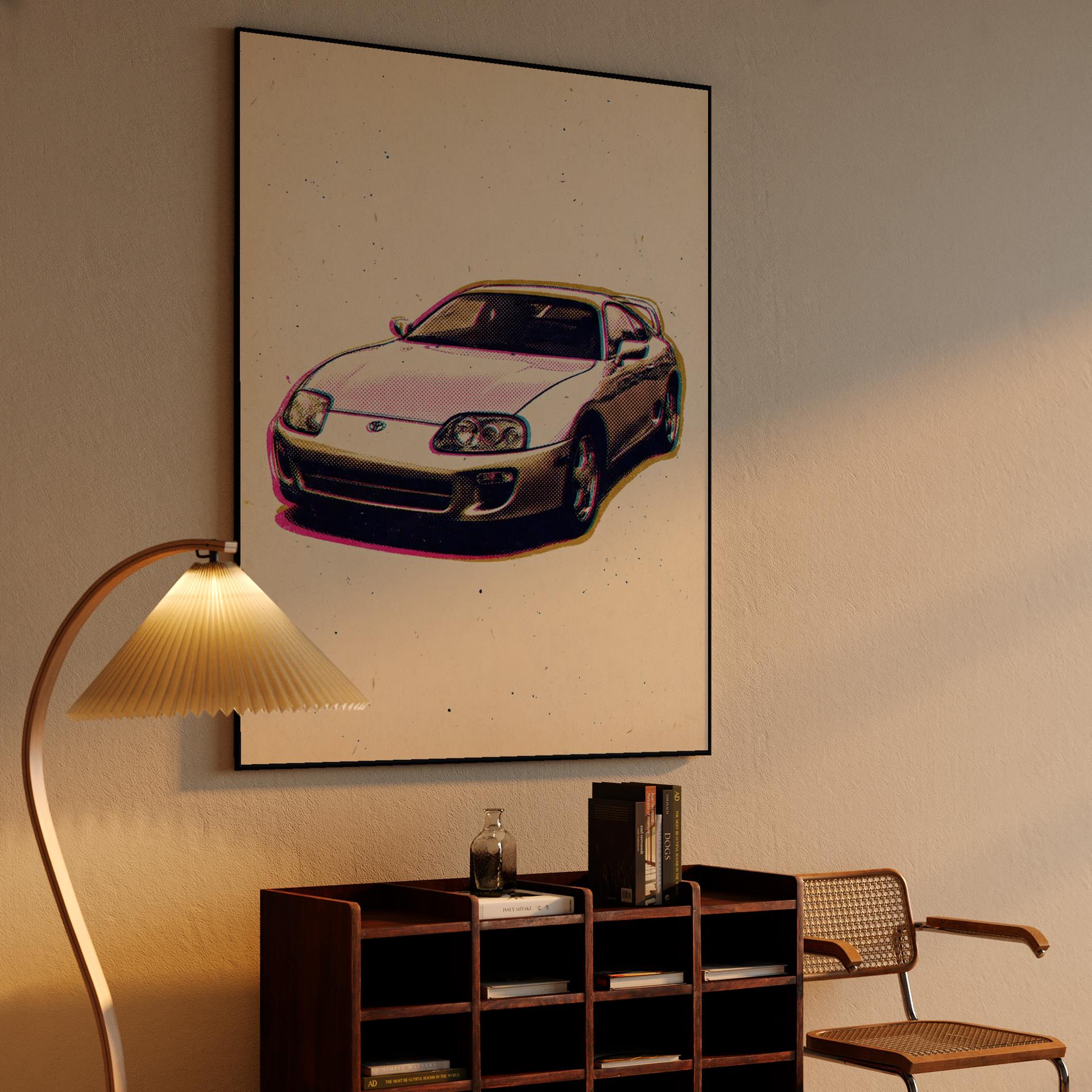 Supra A80 Retro Glitch