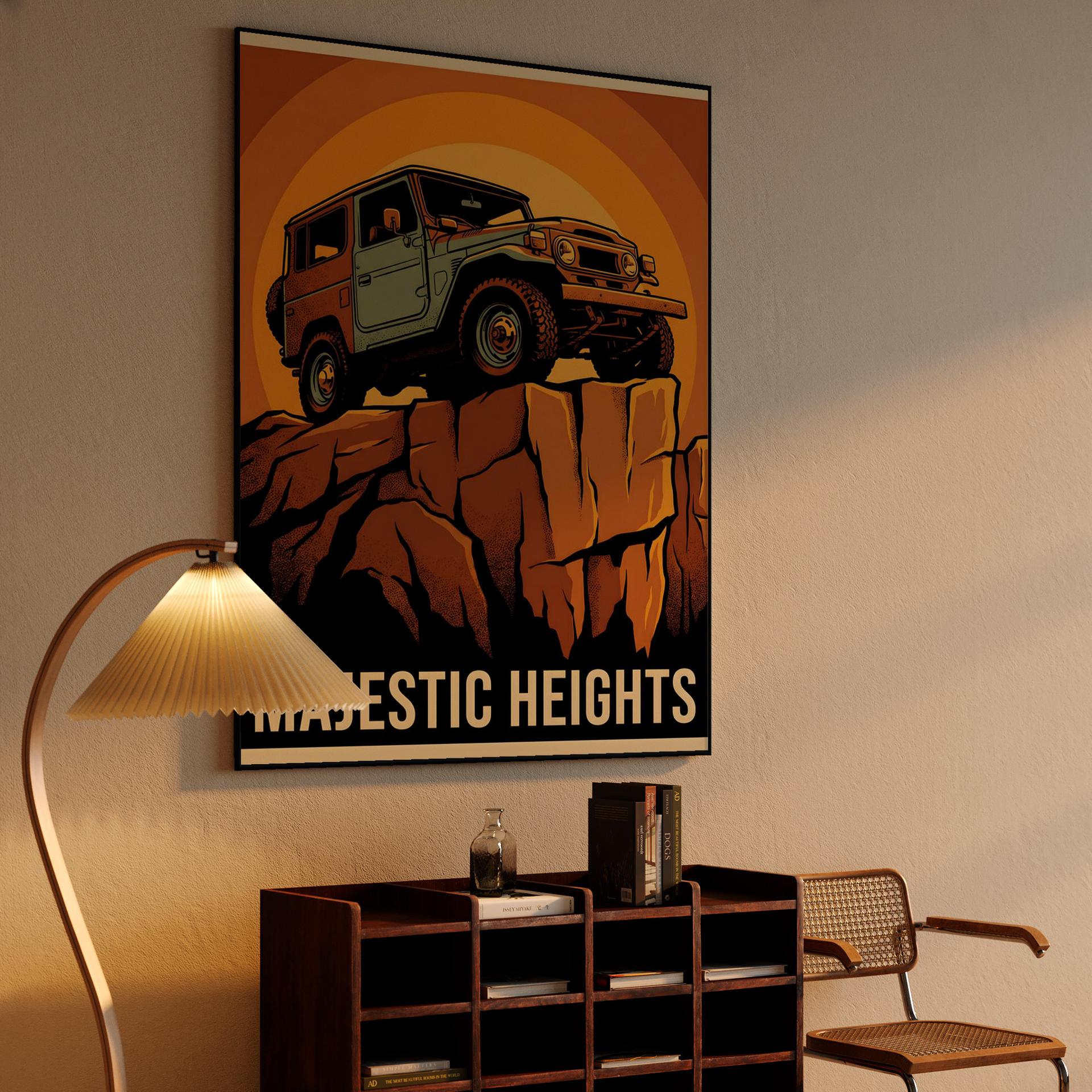 Majestic Heights: Classic Land Cruiser Adventure