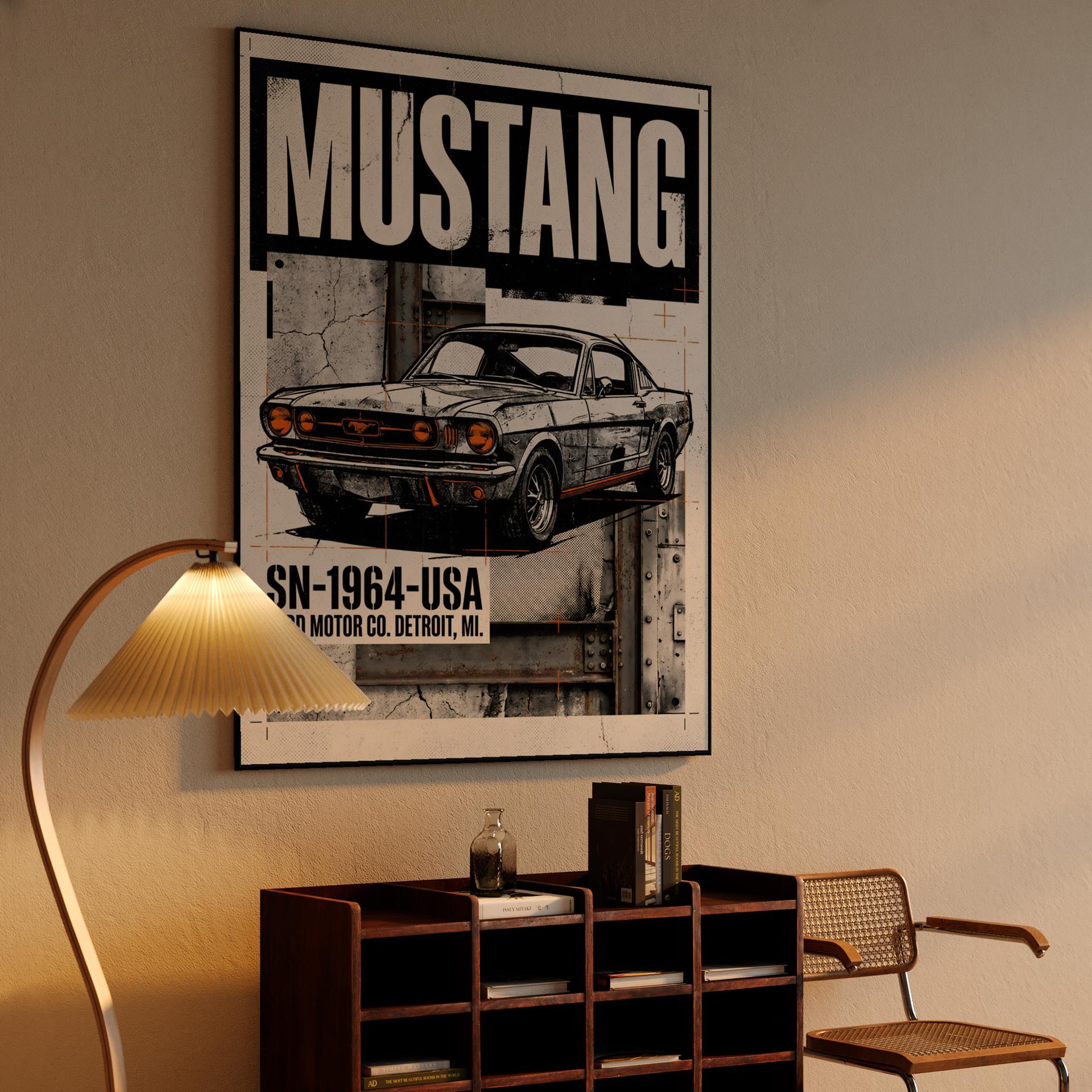 Ford Mustang 1964 Detroit Industrial Collage