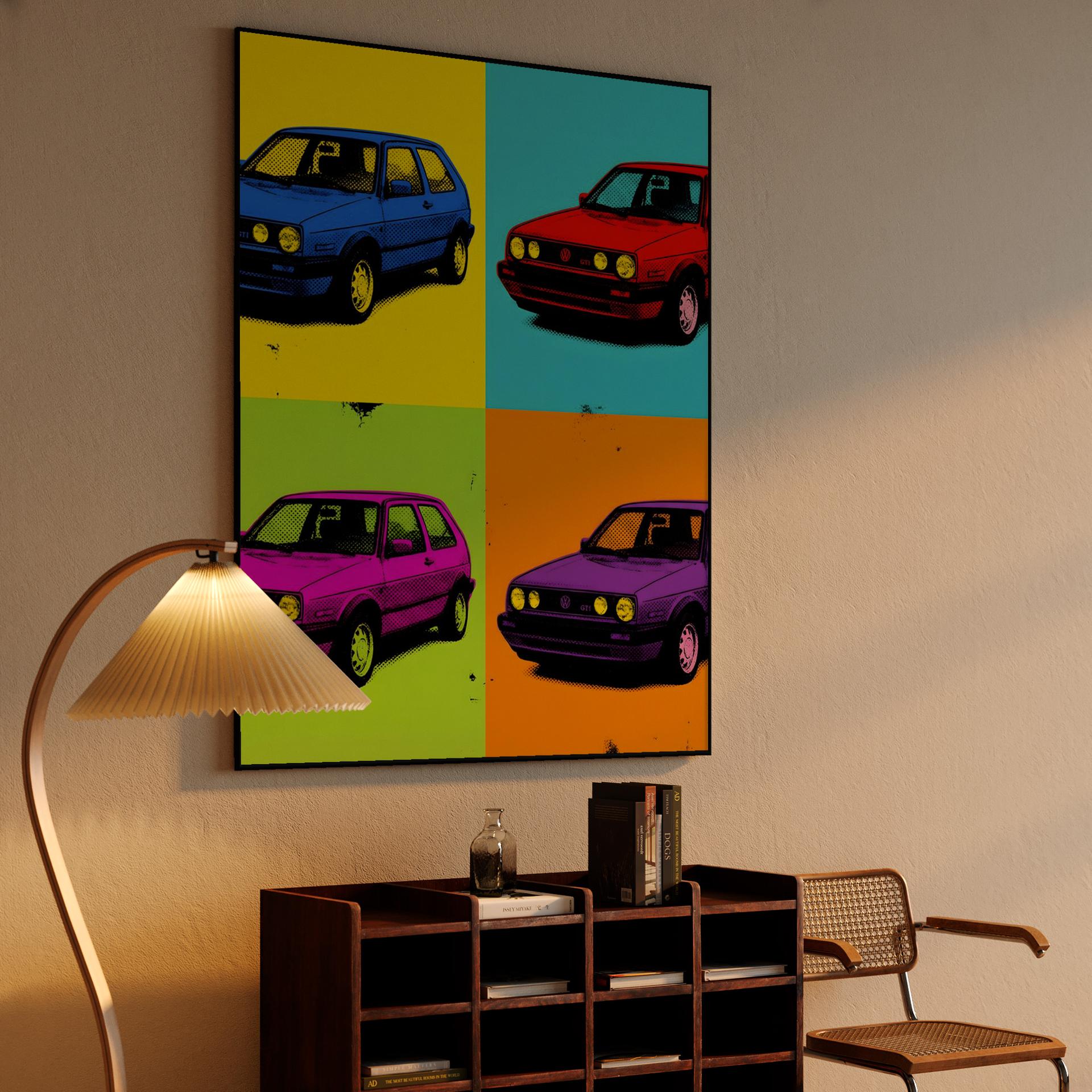 VW Golf GTI Pop Art Grid