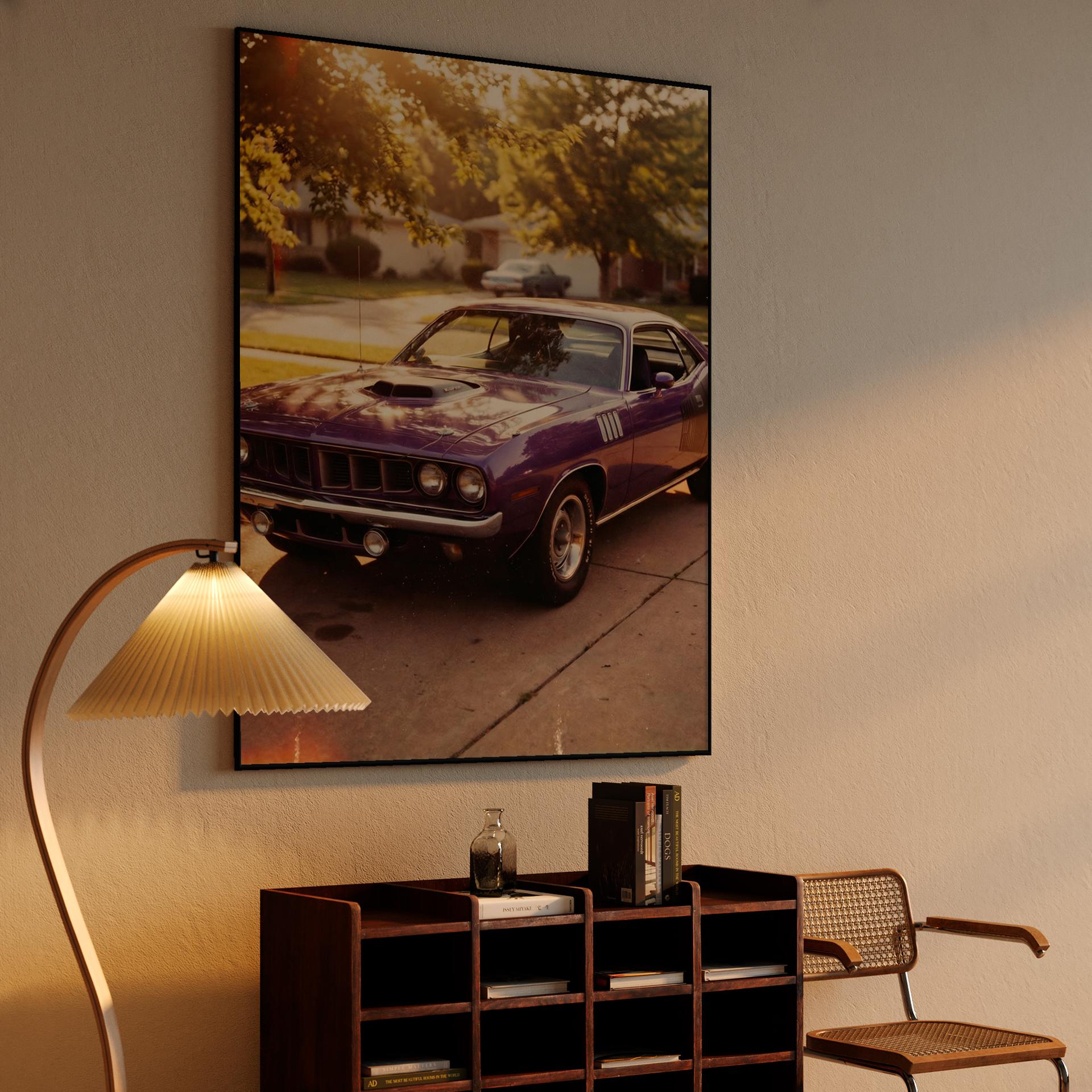 Plum Crazy Golden Hour: 1971 Plymouth Cuda