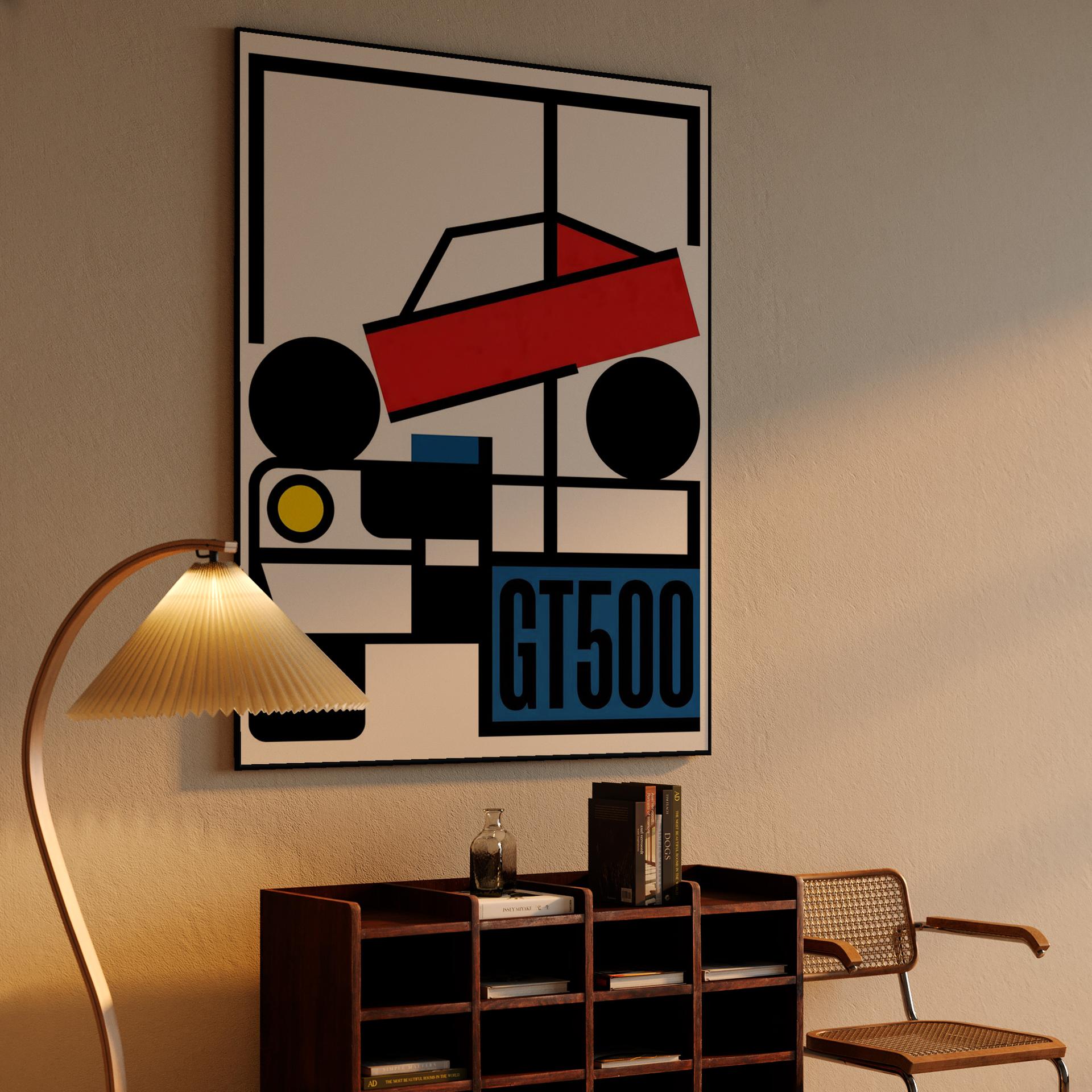 Shelby GT500: Bauhaus Modernist Abstract