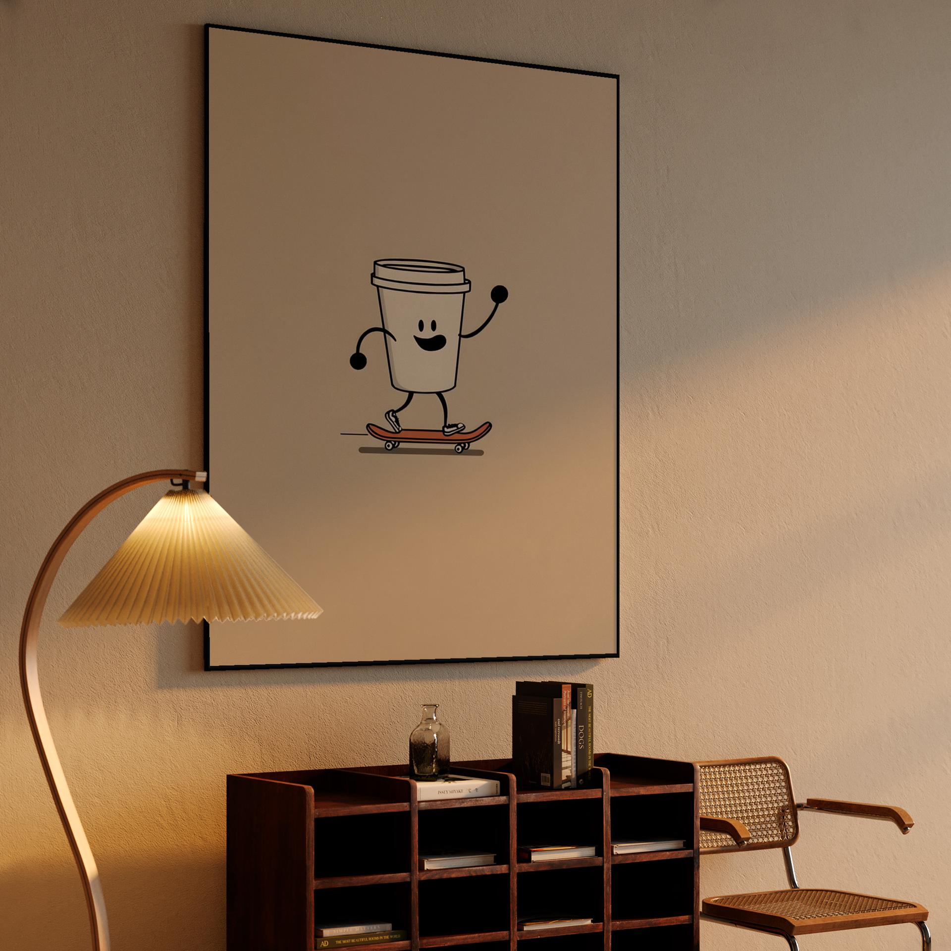 Happy Skating Coffee Cup