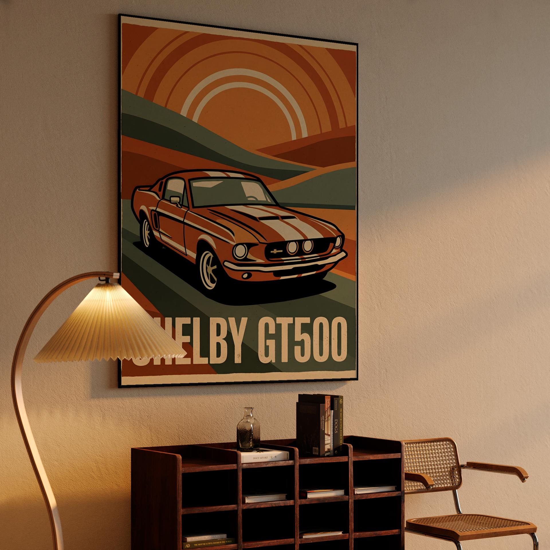 Shelby GT500: Retro Sunburst Muscle