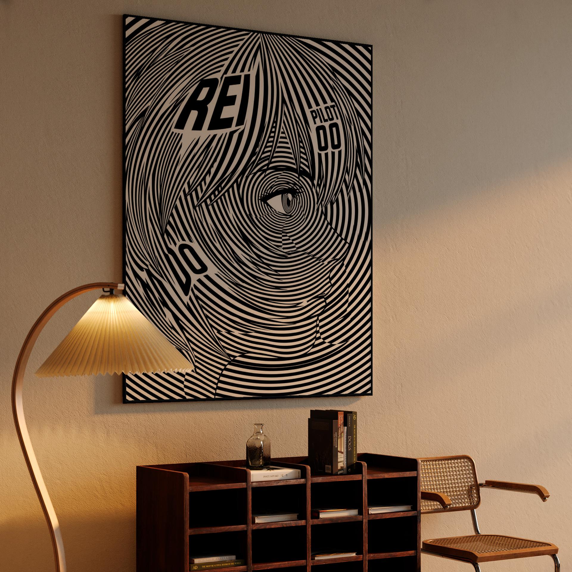 Rei Ayanami: Op Art Synchrony