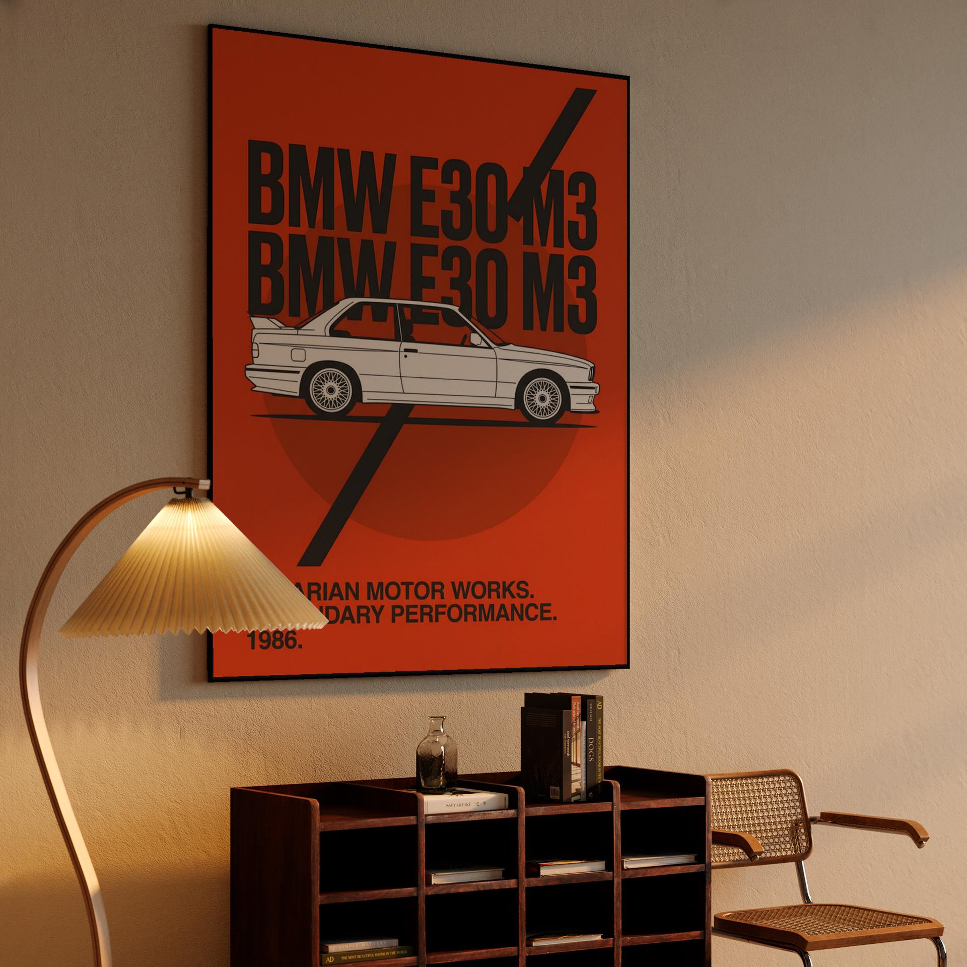 BMW E30 M3 Bold Graphic