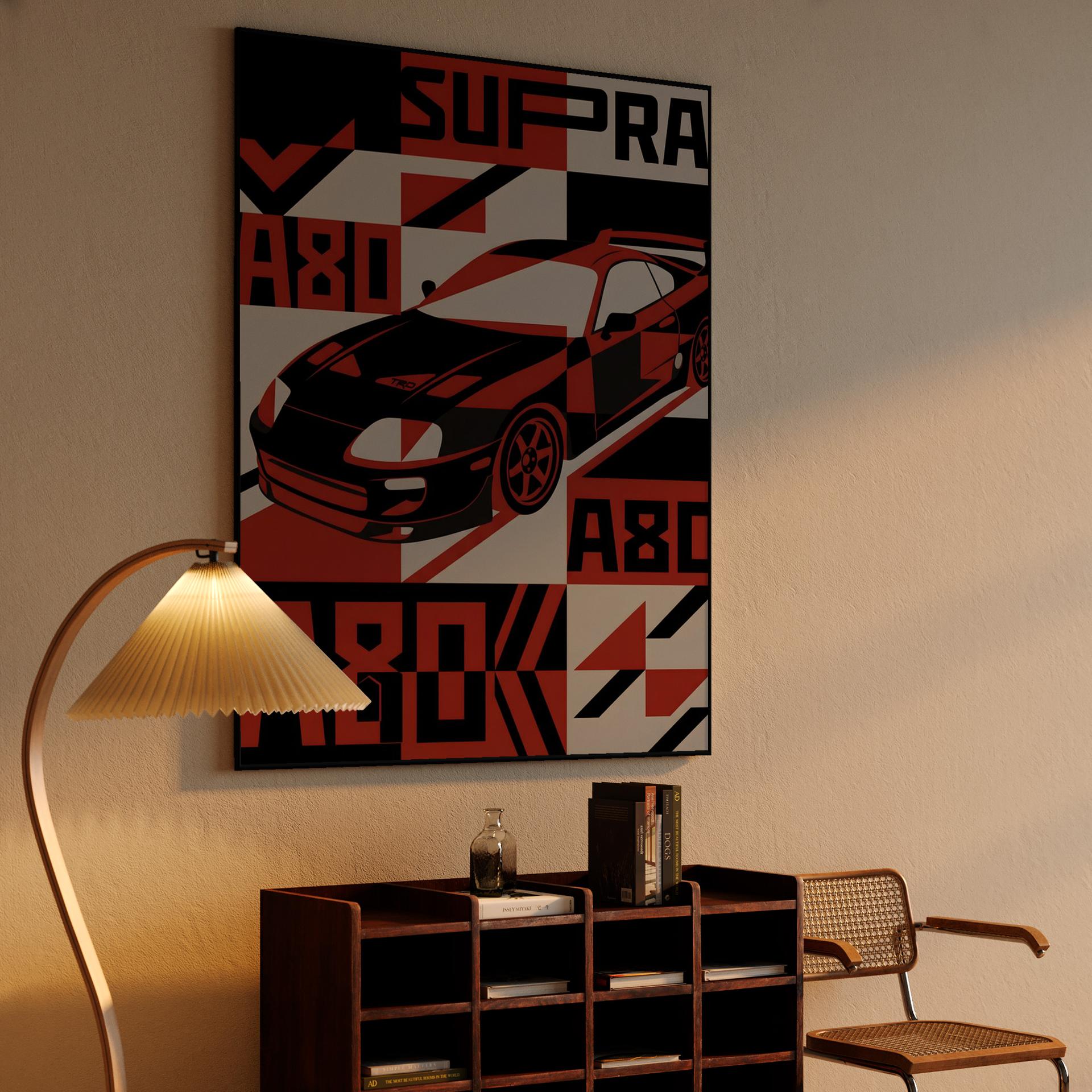 Supra A80 TRD: Geometric Graphic Tribute