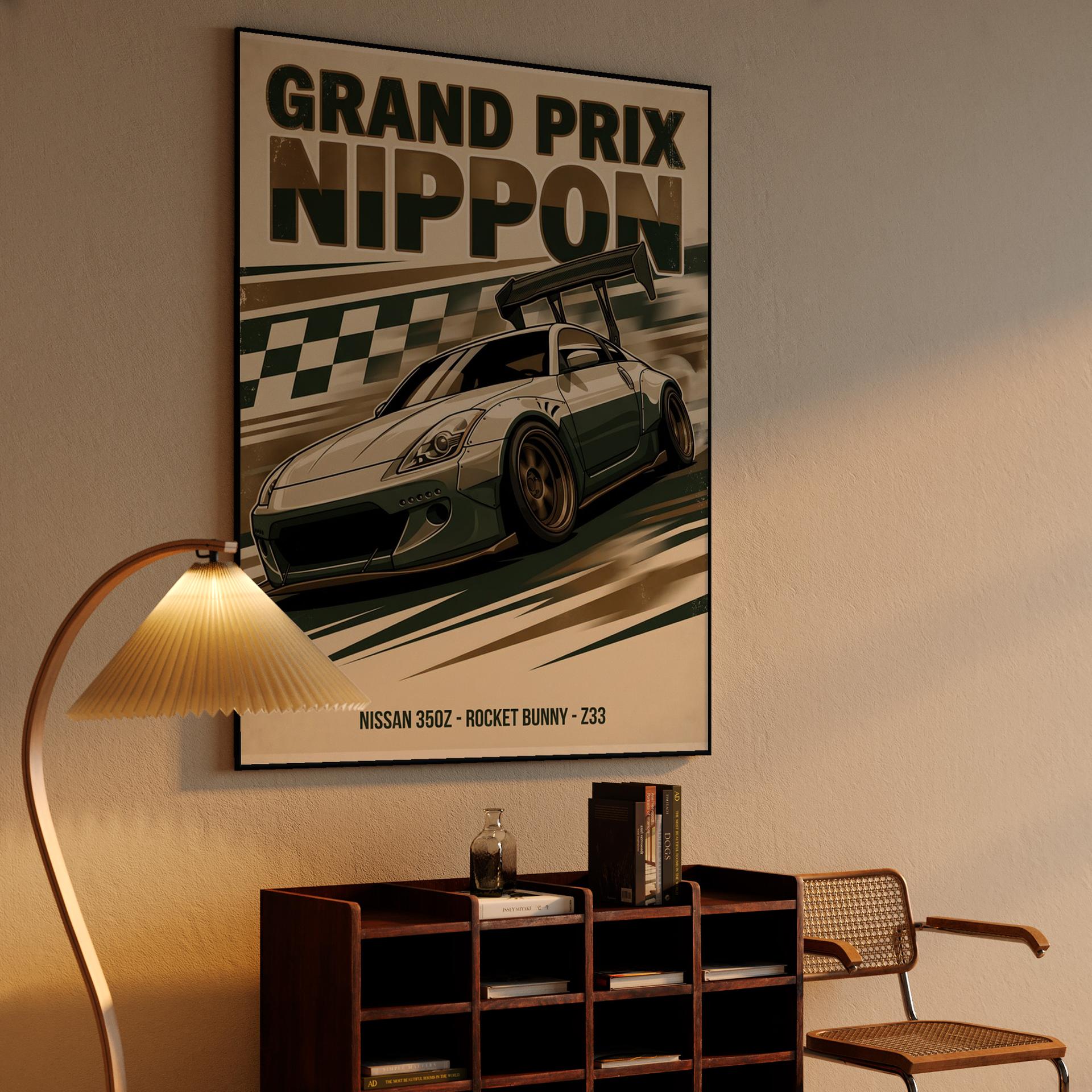 Grand Prix Nippon: Rocket Bunny Z33 Racing Poster
