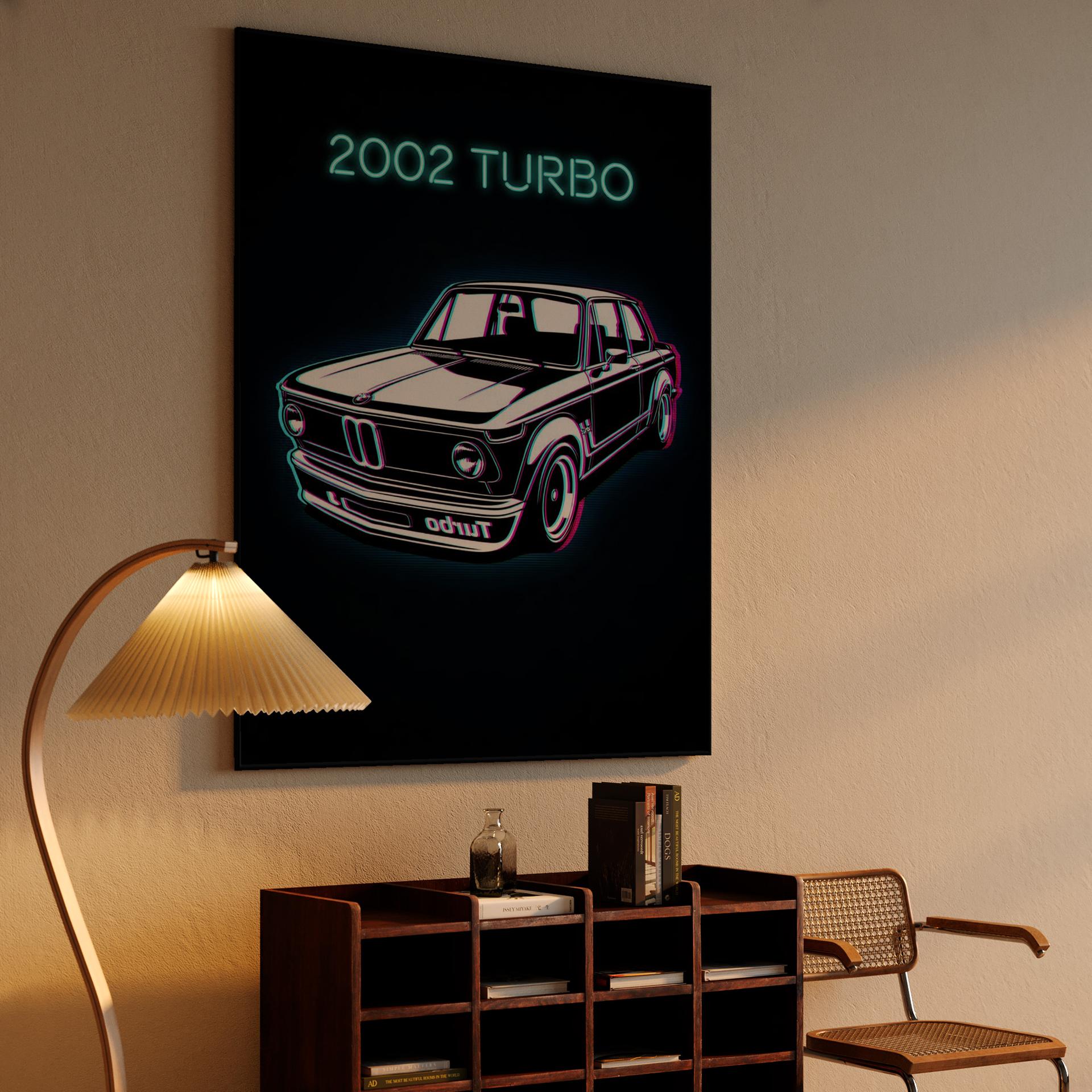 BMW 2002 Turbo Neon Synthwave Edition