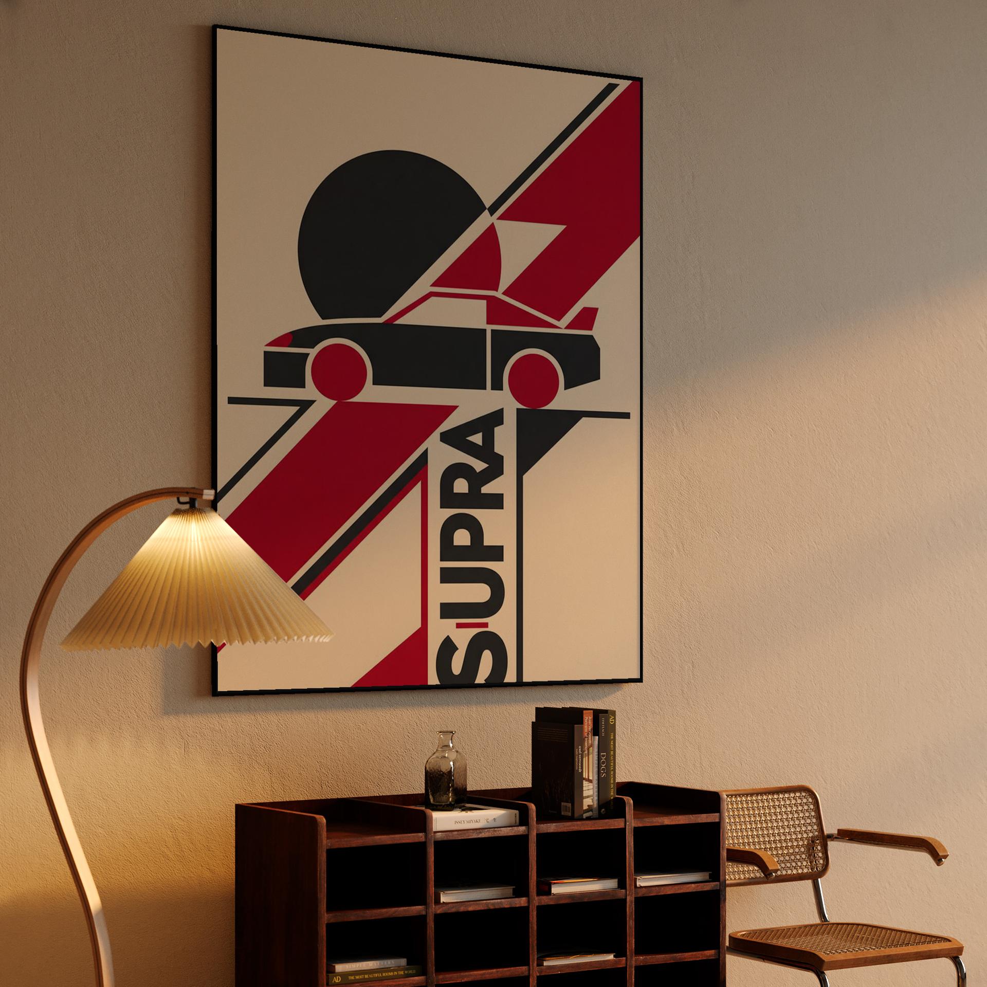 Supra A80 Geometric Minimalist Poster