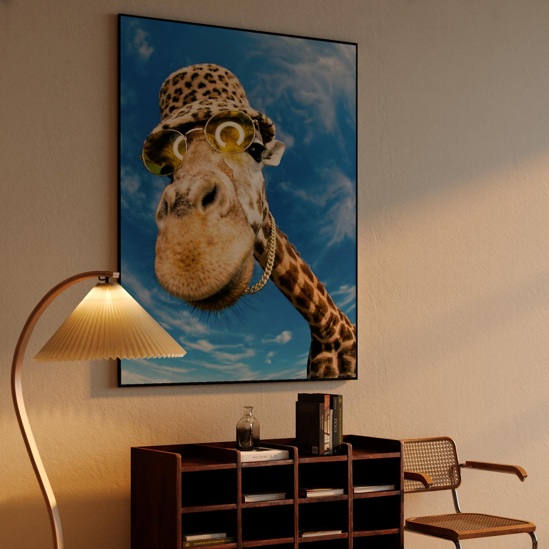 Swag Giraffe Fisheye Portrait