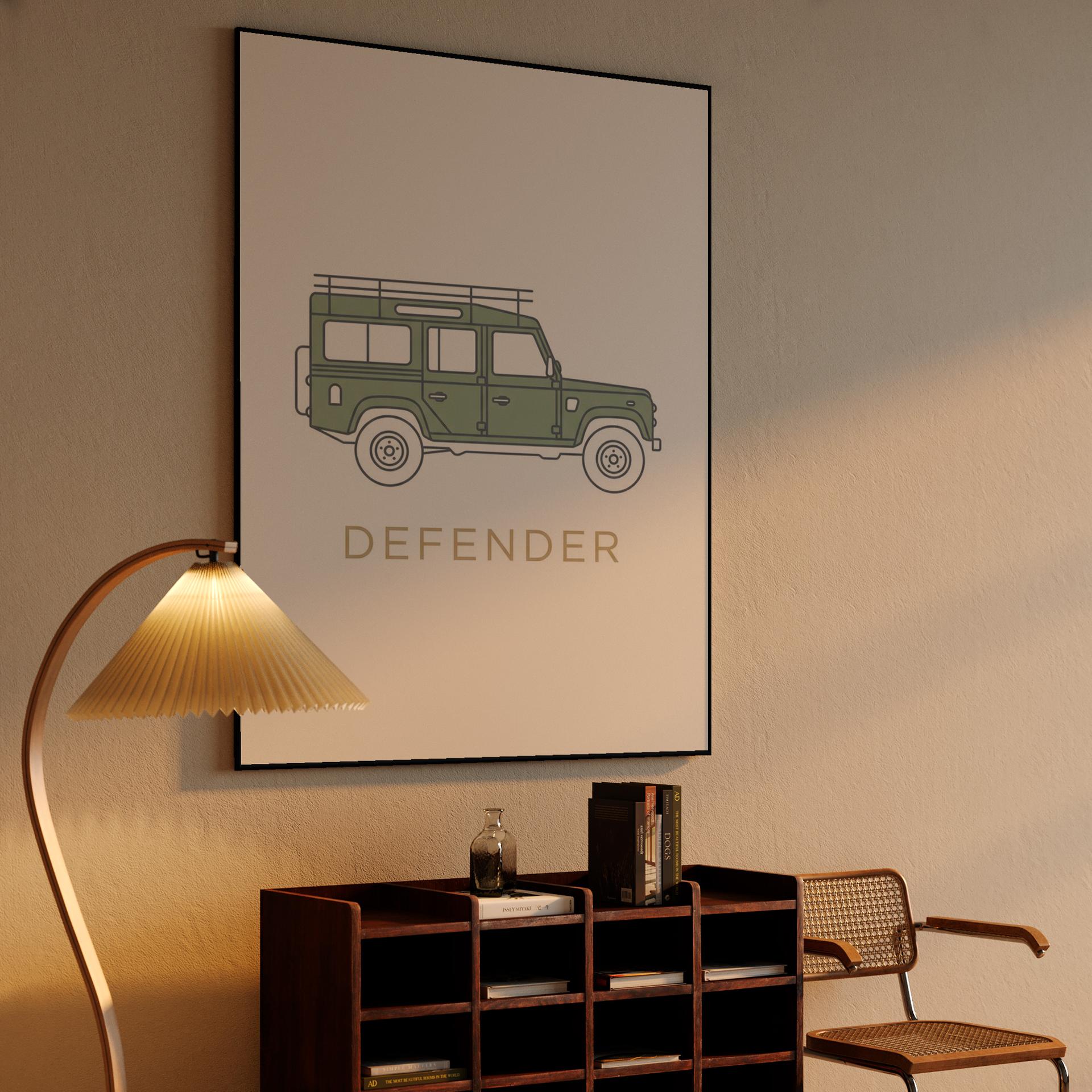 Minimalist Sage Defender 110 Illustration