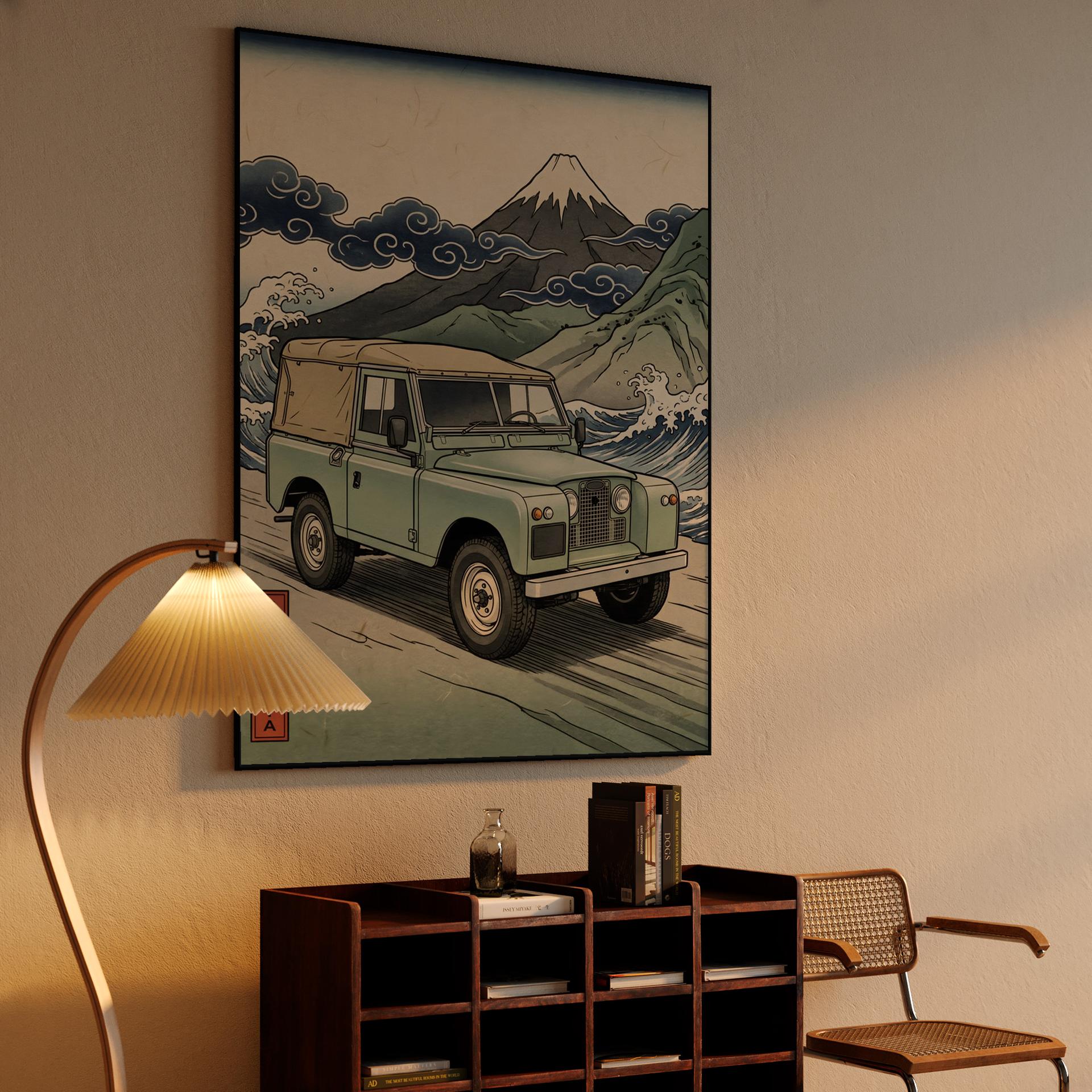 Land Rover Series IIA: Ukiyo-e Wave Rider