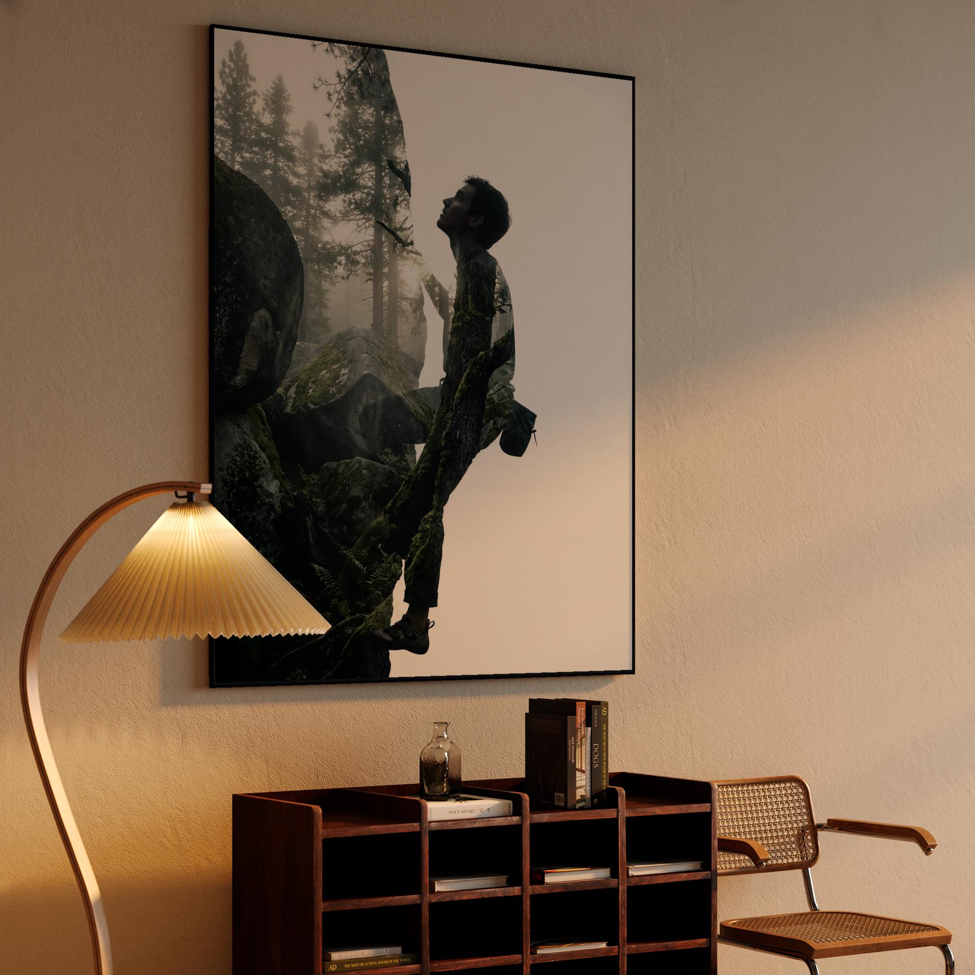 Nature's Pulse: Double Exposure Ascent