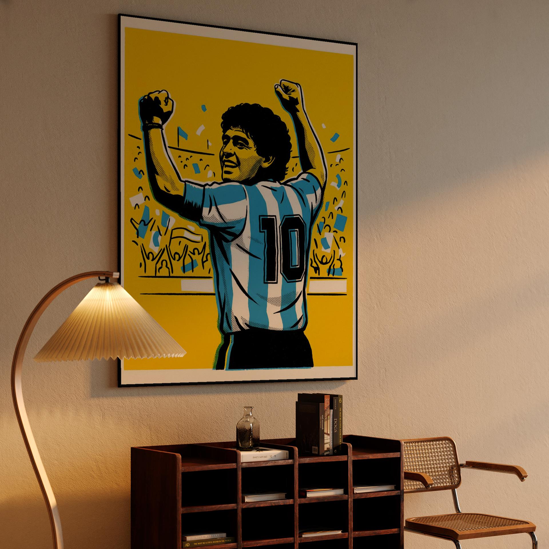 Maradona: The Golden Triumph Pop Art