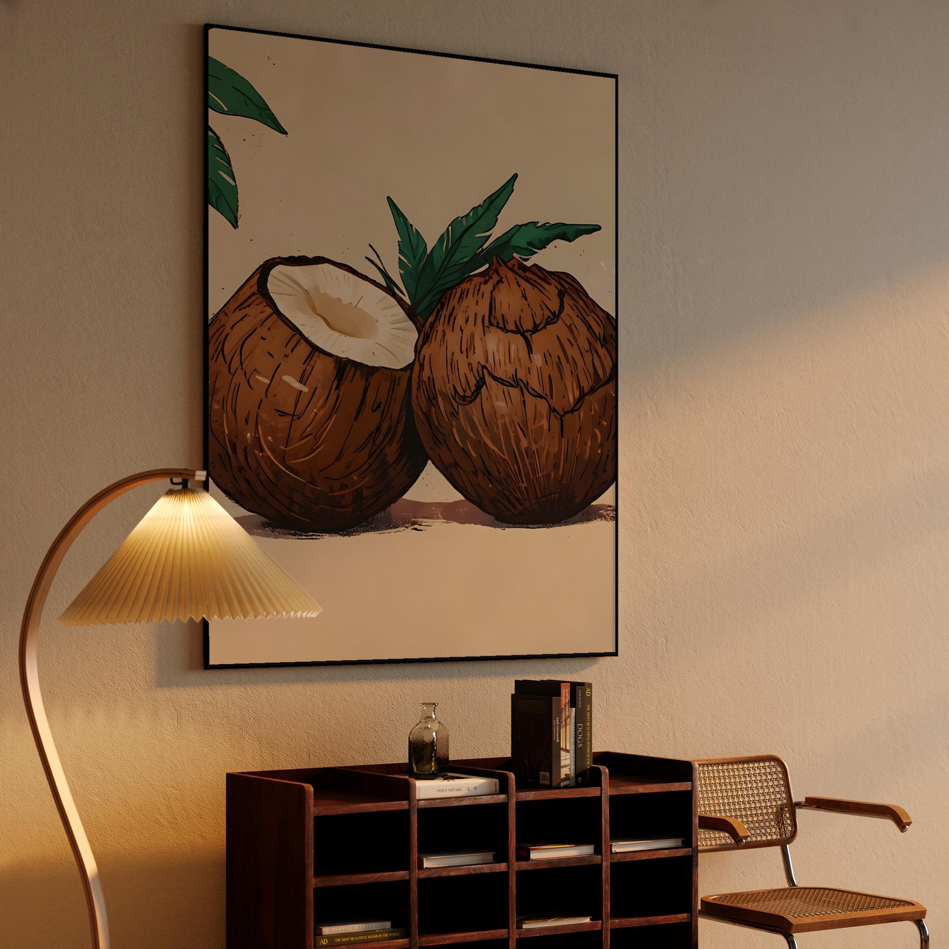 Rustic Coconut Illustration