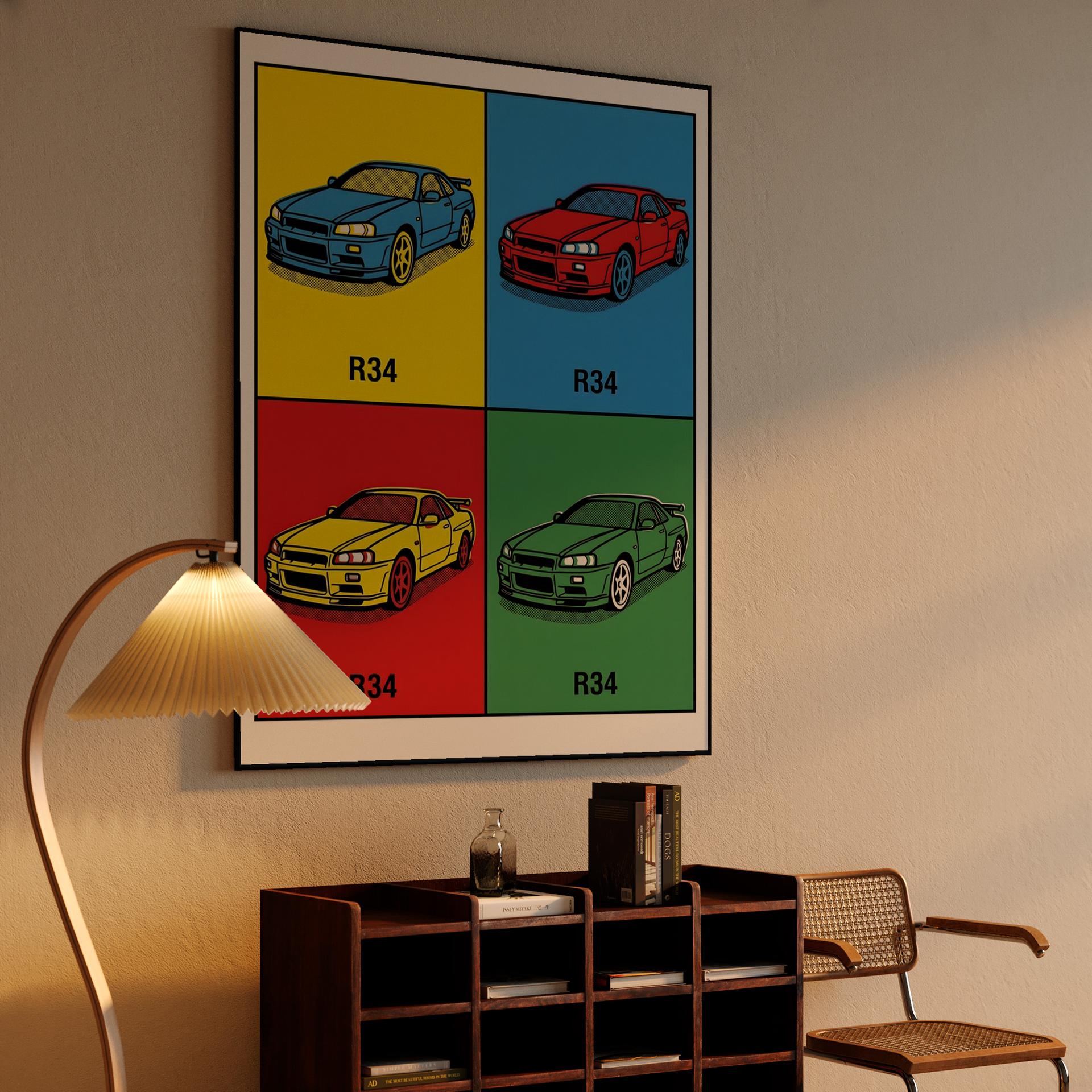 Pop Art Skyline R34 Quad