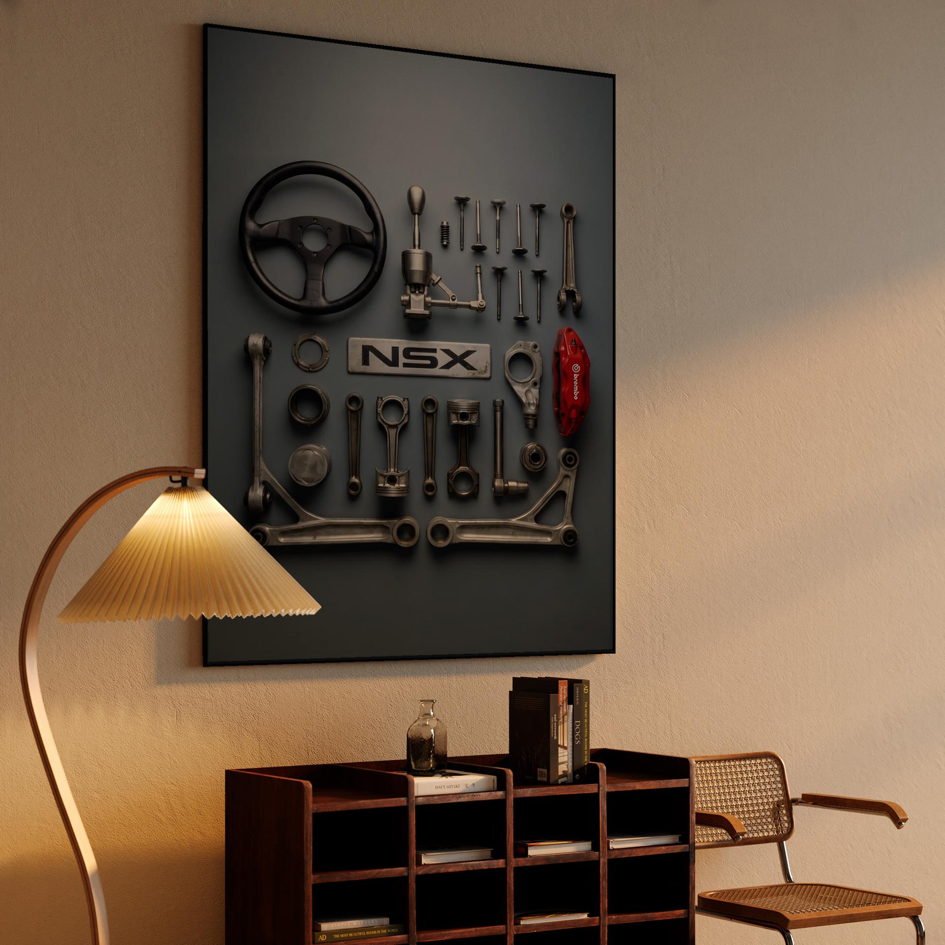 Honda NSX Component Knolling