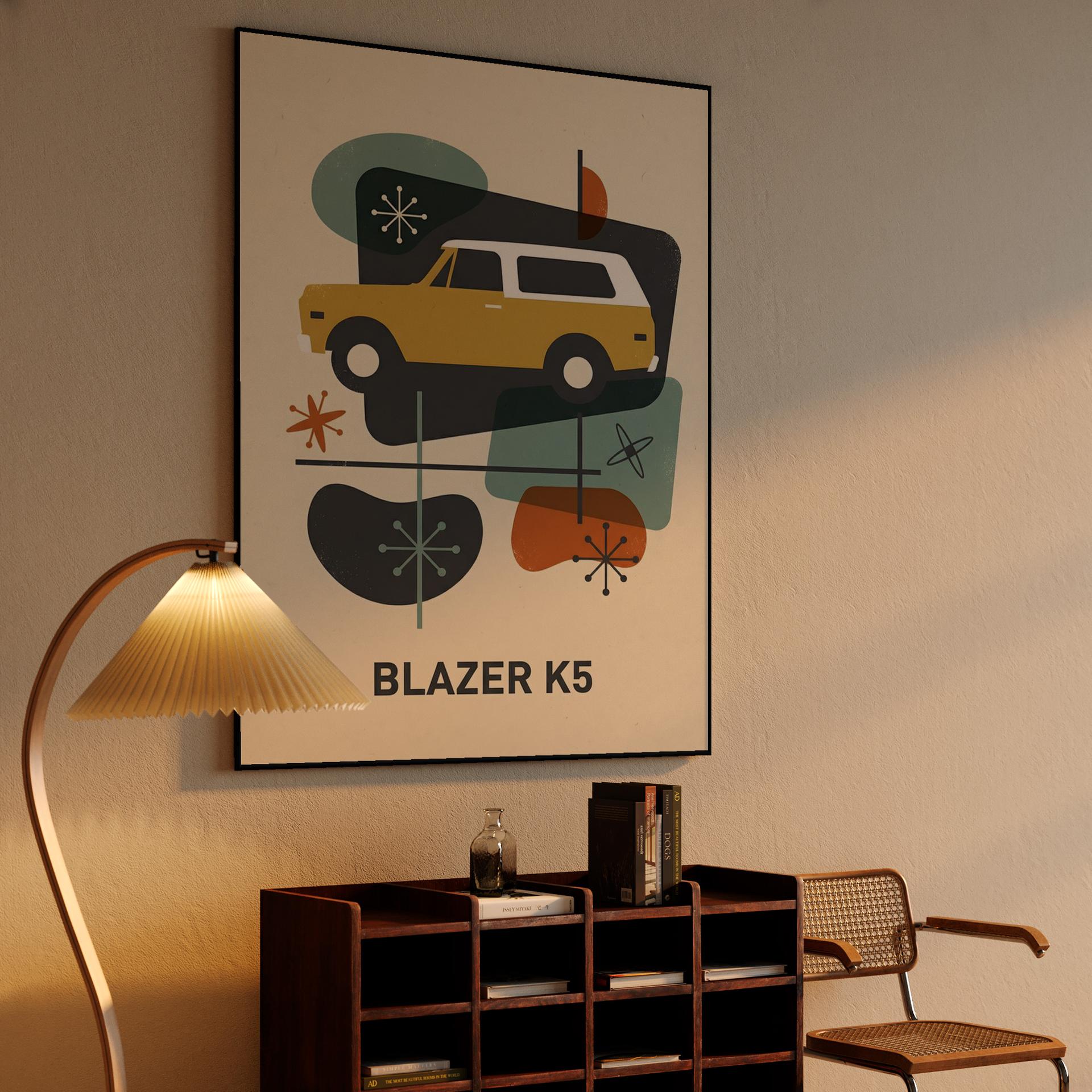 K5 Blazer Mid-Century Modern Abstract