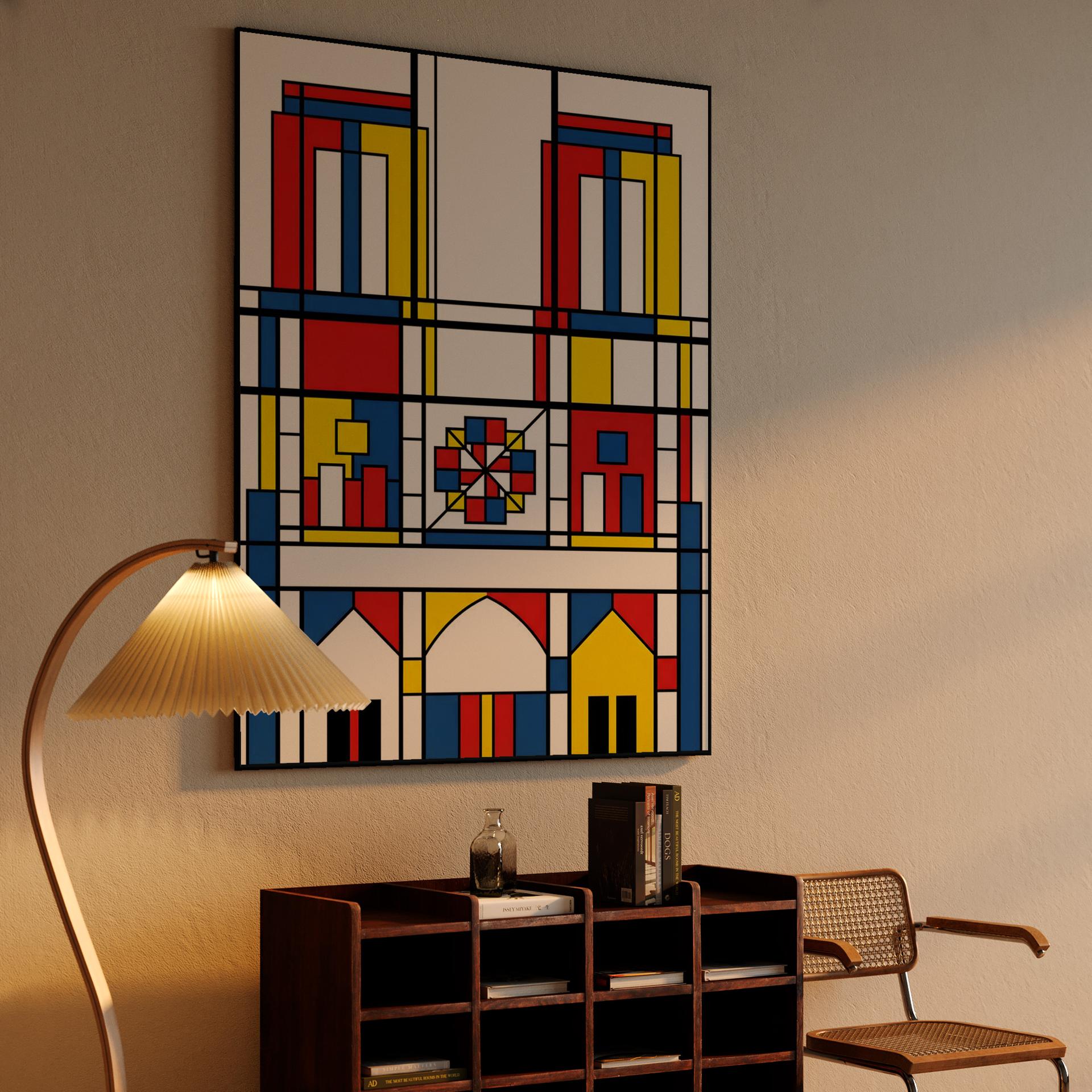 Notre-Dame De Stijl Abstraction