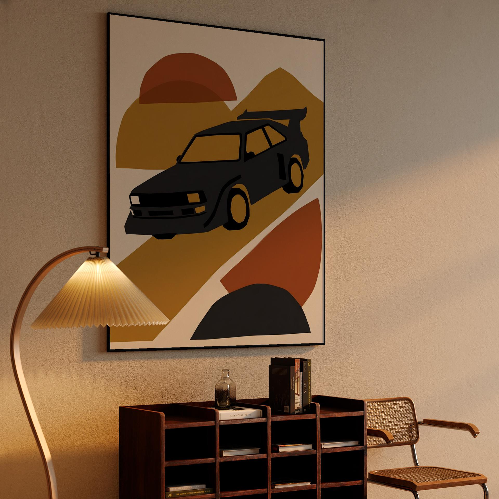 Audi Sport Quattro S1: Earthy Geometric Minimalist