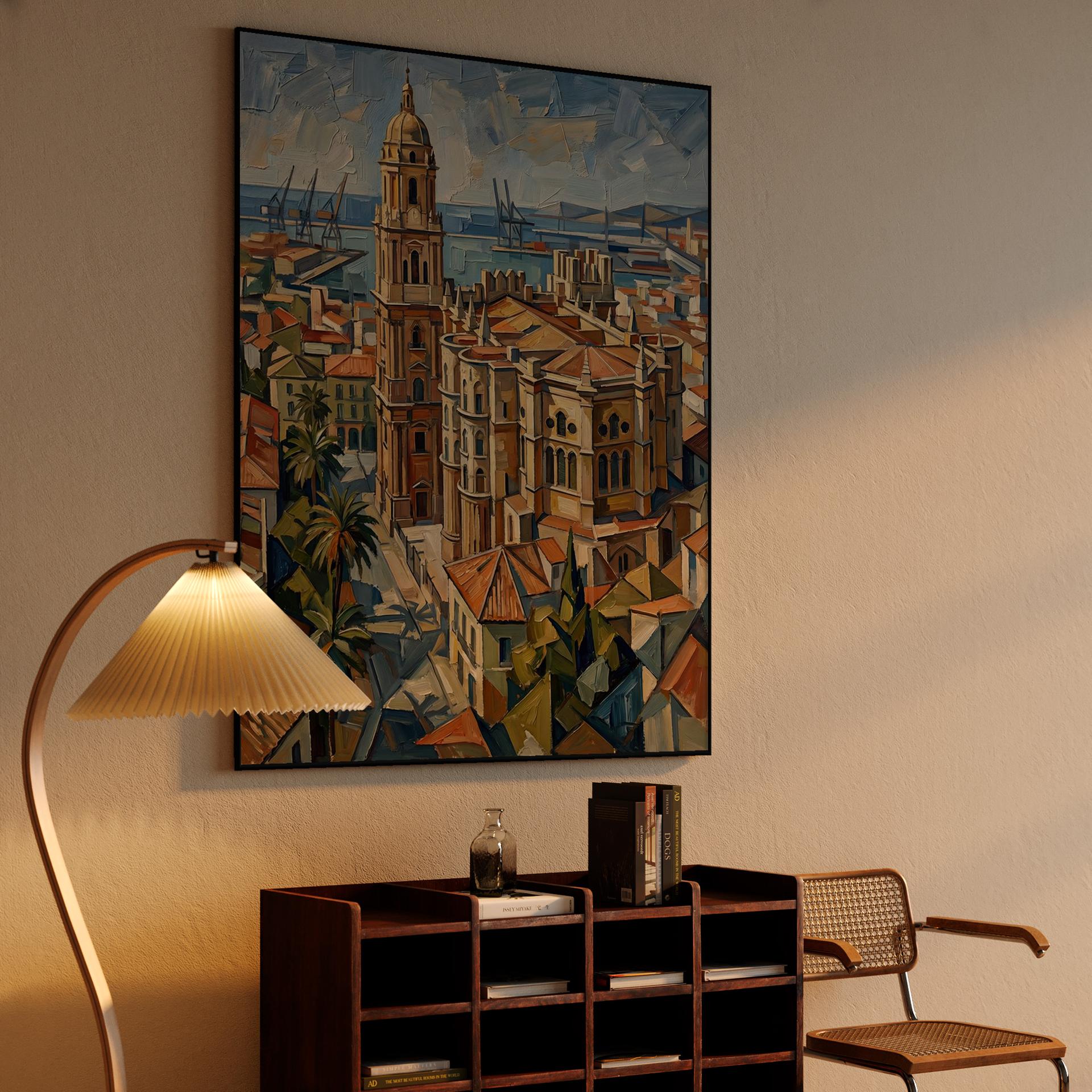 Sunlit Soul of Málaga: The Cathedral Impasto