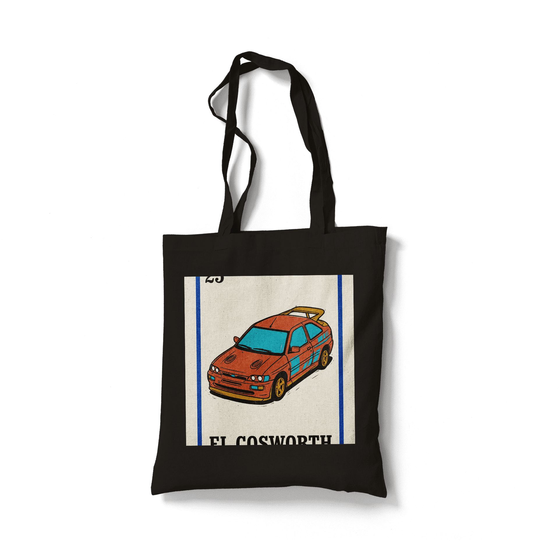 Ford Escort RS Cosworth Loteria Card Poster
