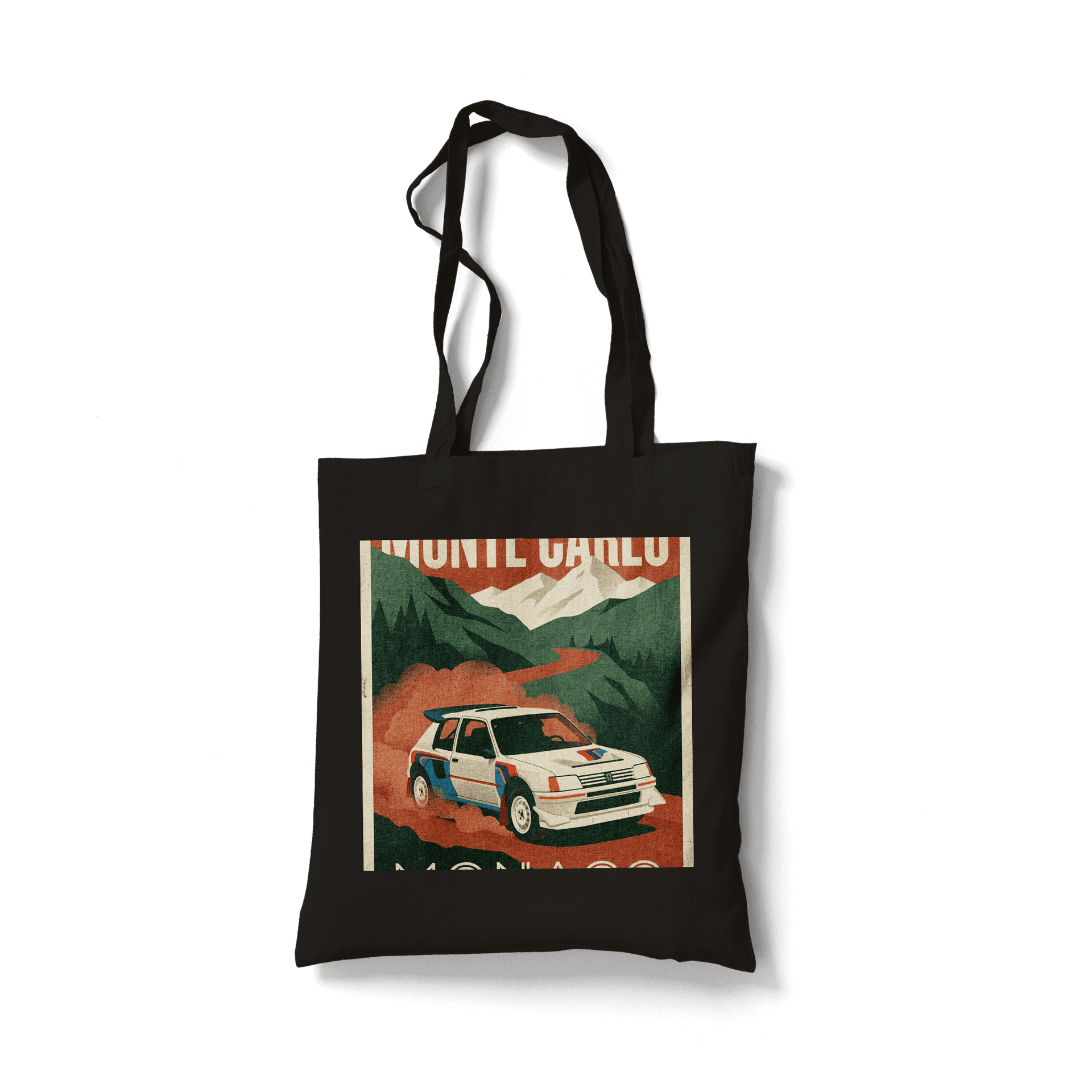 Monte Carlo Monaco - Peugeot 205 T16 Retro Travel Poster