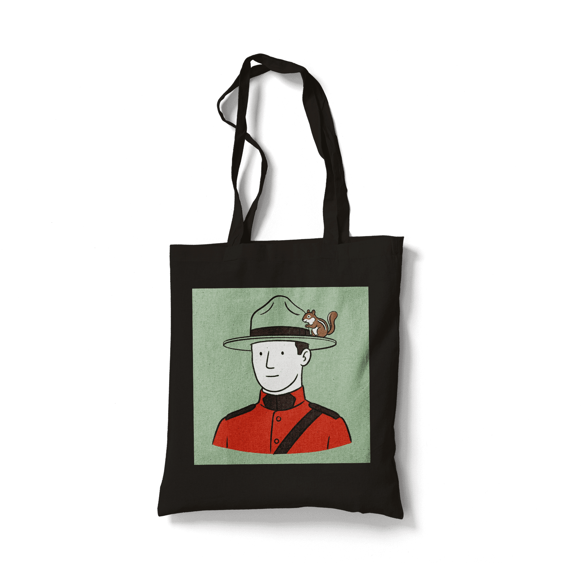 Le Mountie: Minimalist Canadian Guard and Chipmunk