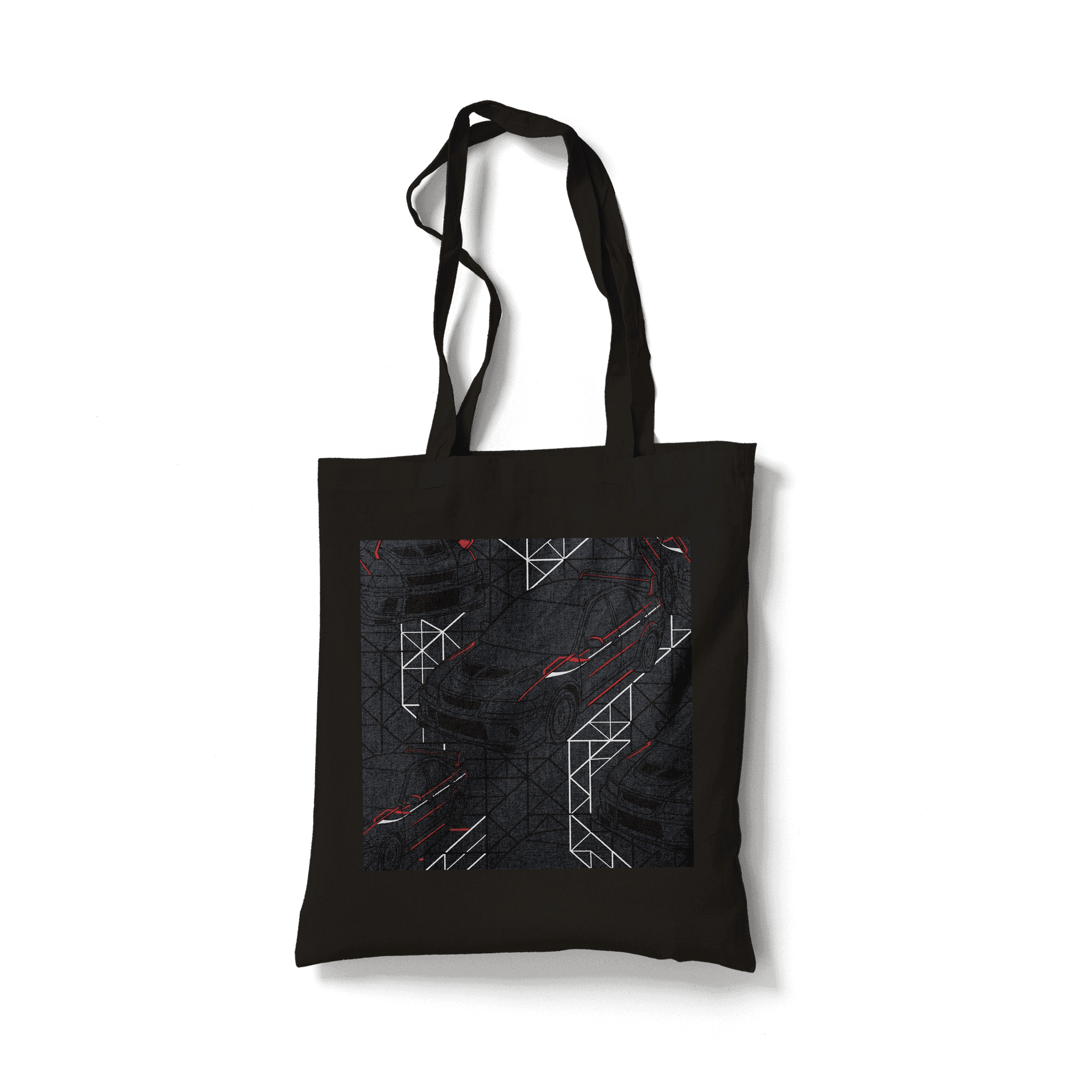 Mitsubishi Lancer Evo Cyberpunk Mecha Seamless Pattern Art