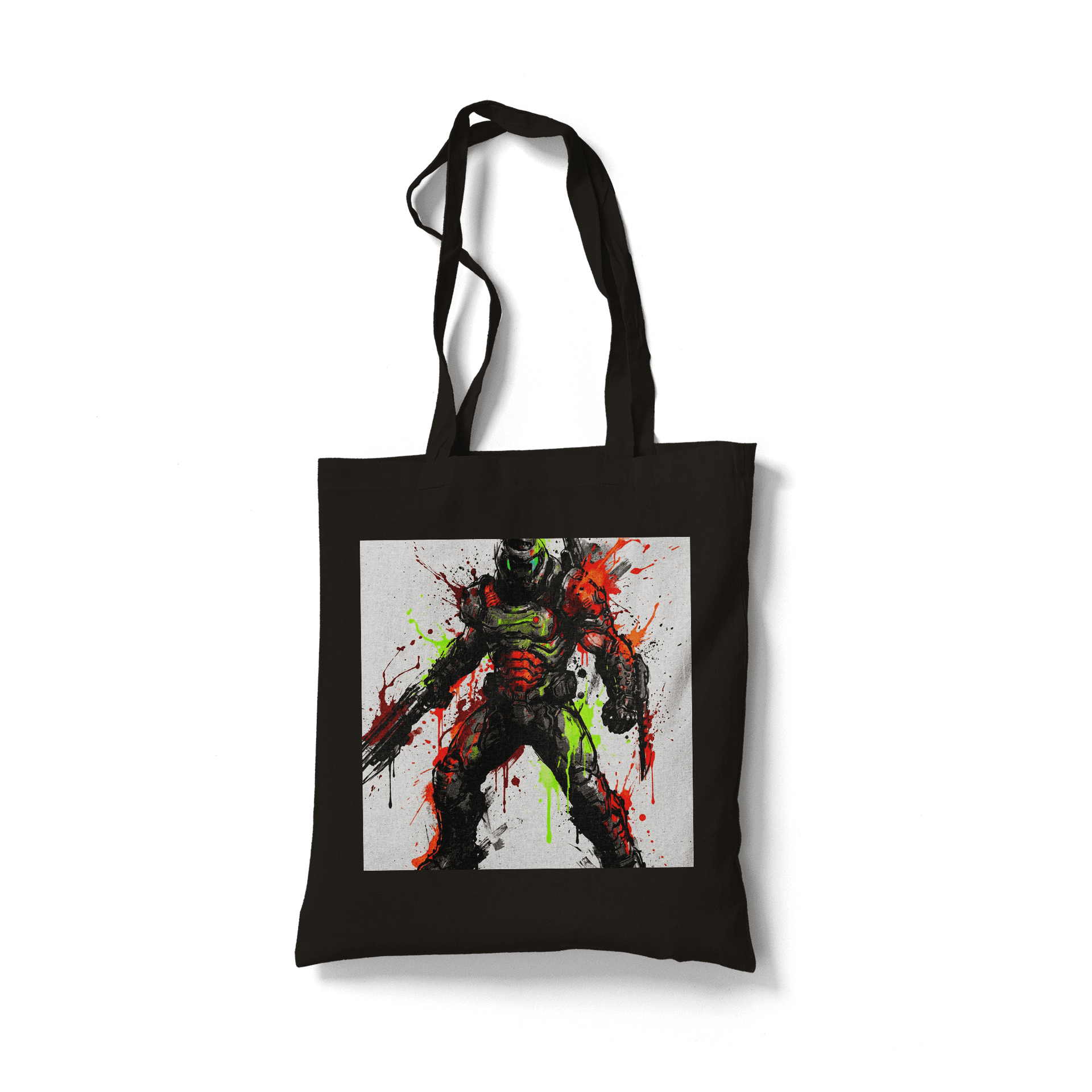 Doom Slayer Watercolor Splatter