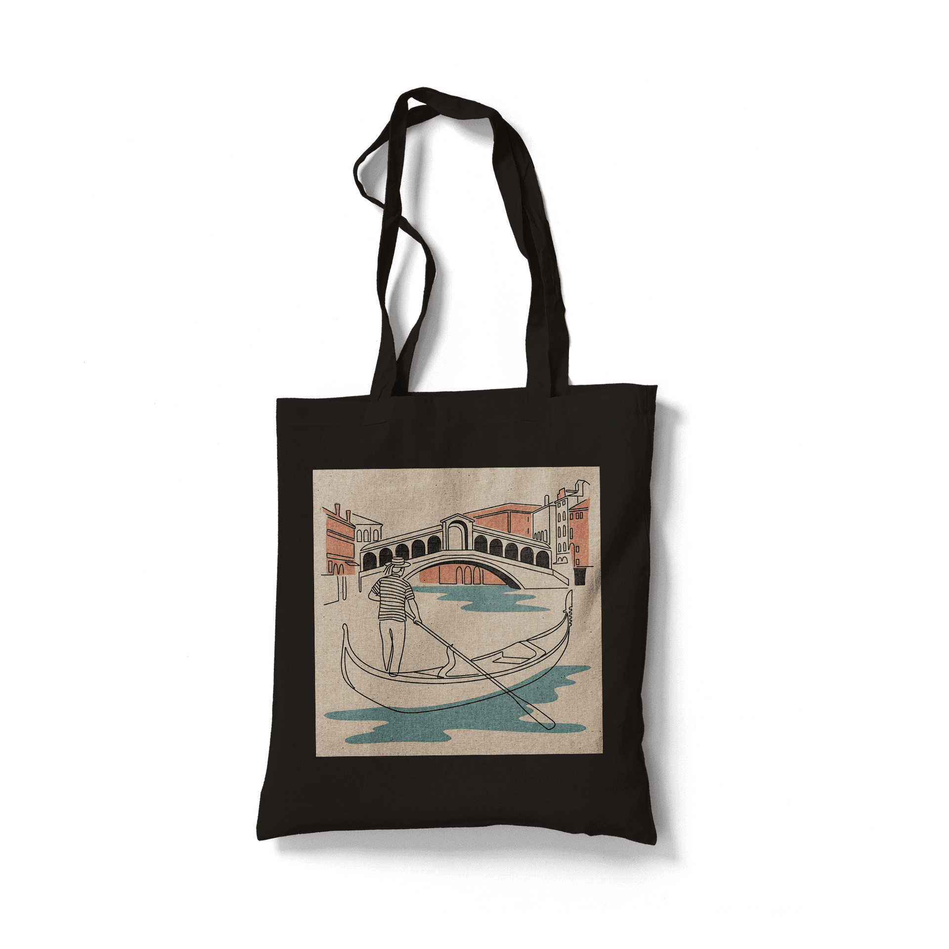 Venezia Lines: Minimalist Venetian Gondolier Art