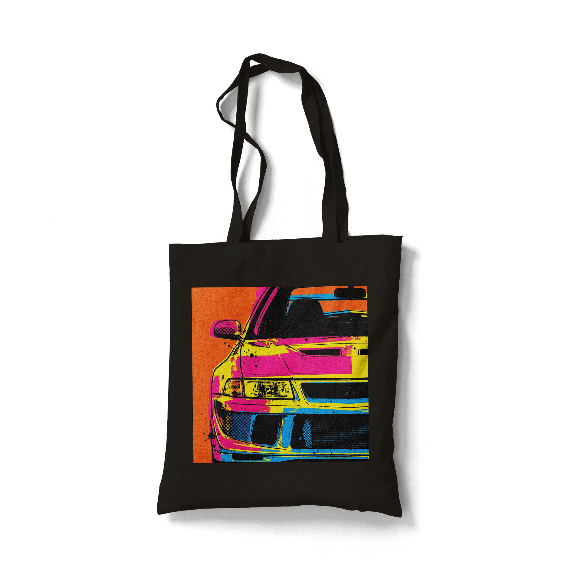 Mitsubishi Lancer Evolution Neon Pop Art Poster