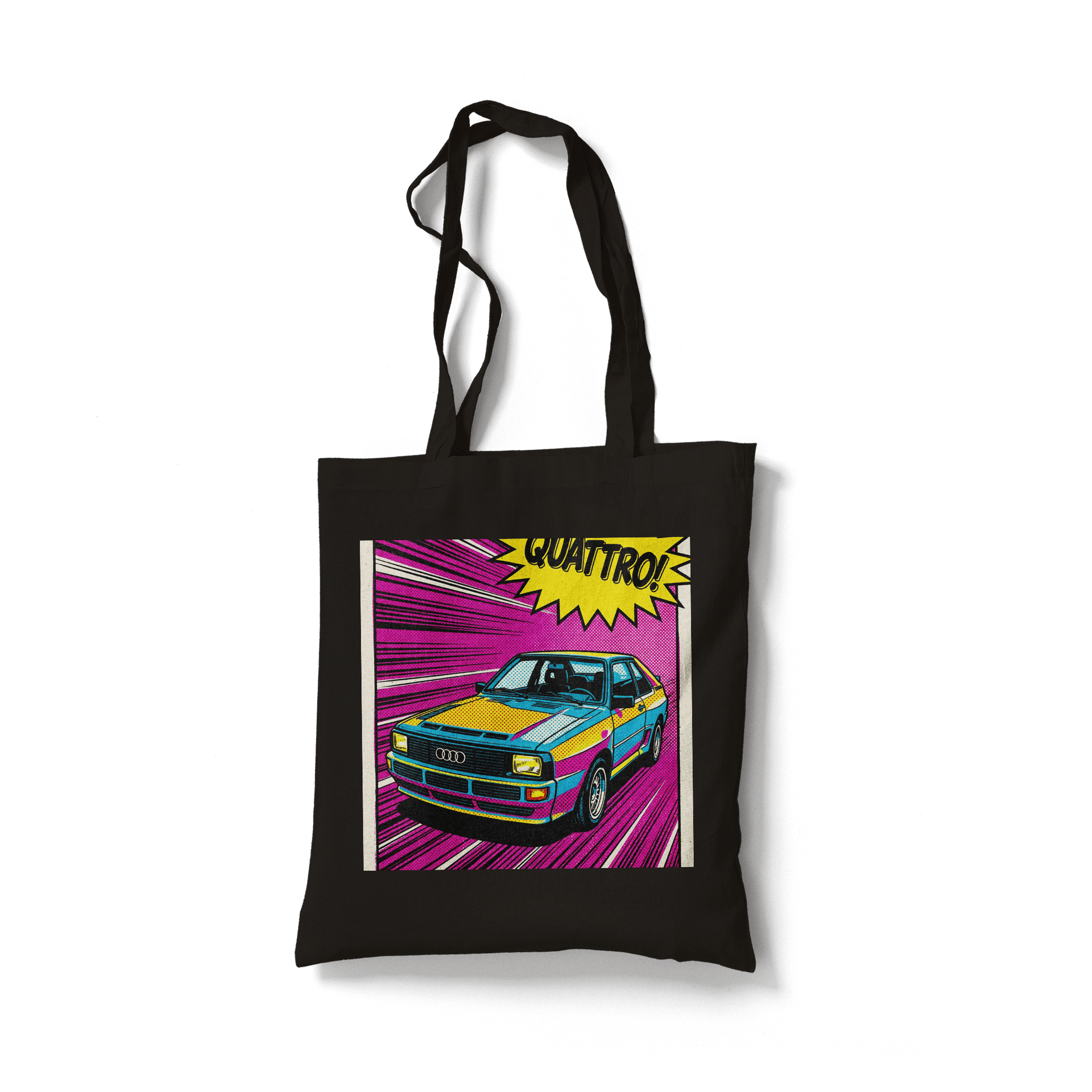 Audi Quattro Comic Book Pop Art Poster