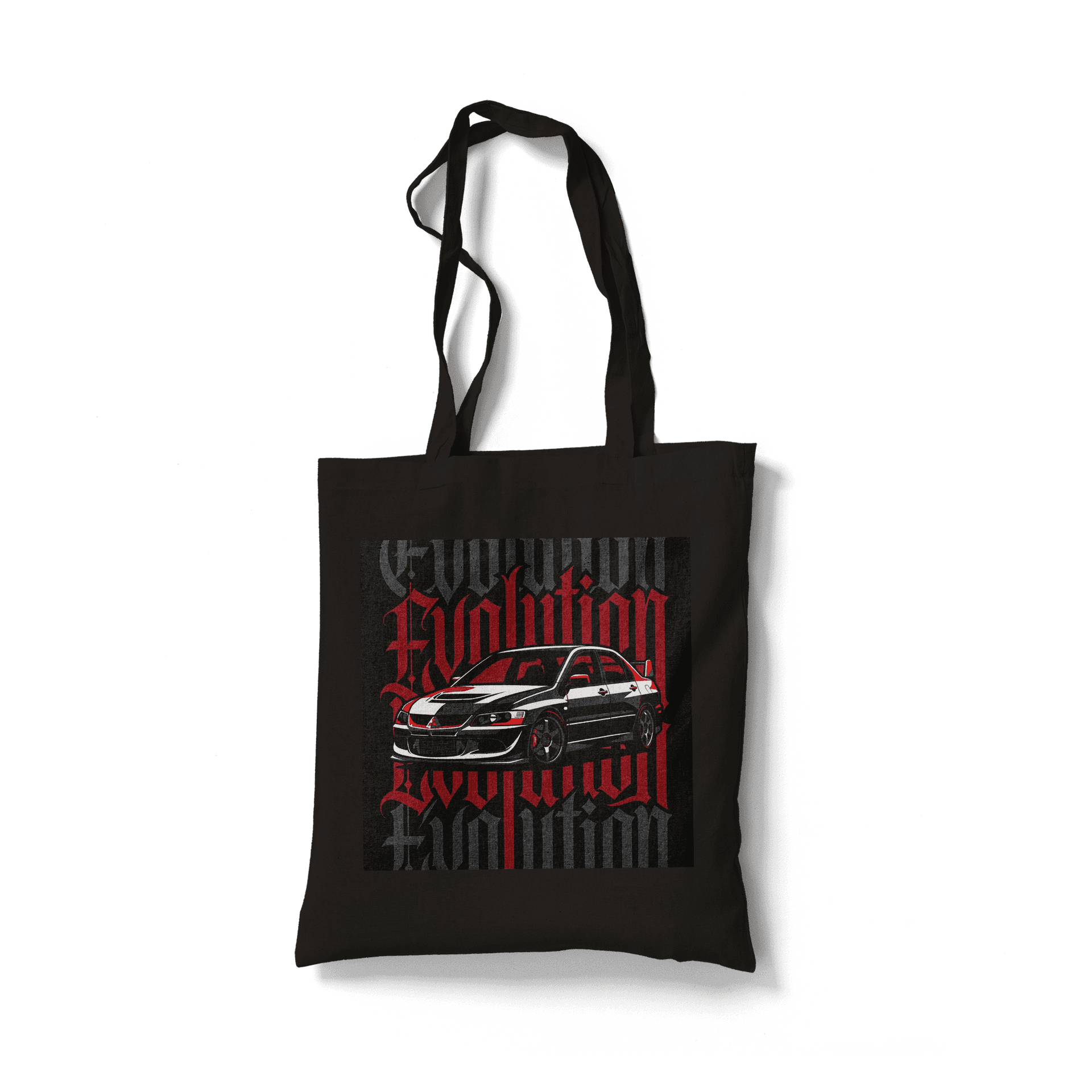 Mitsubishi Lancer Evolution Blackletter Graphic Poster