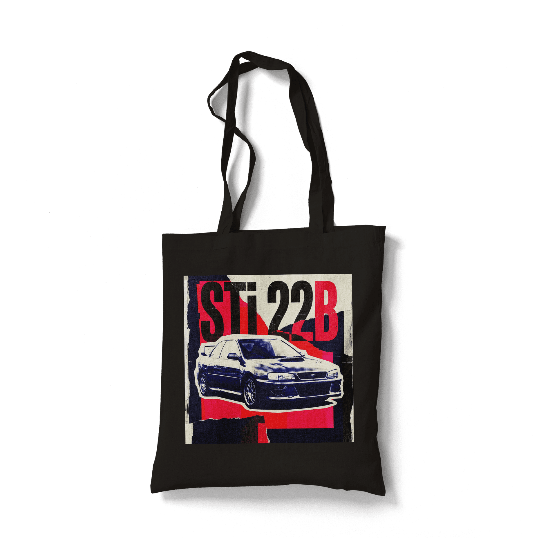 Subaru Impreza WRX STi 22B Vintage Collage Poster