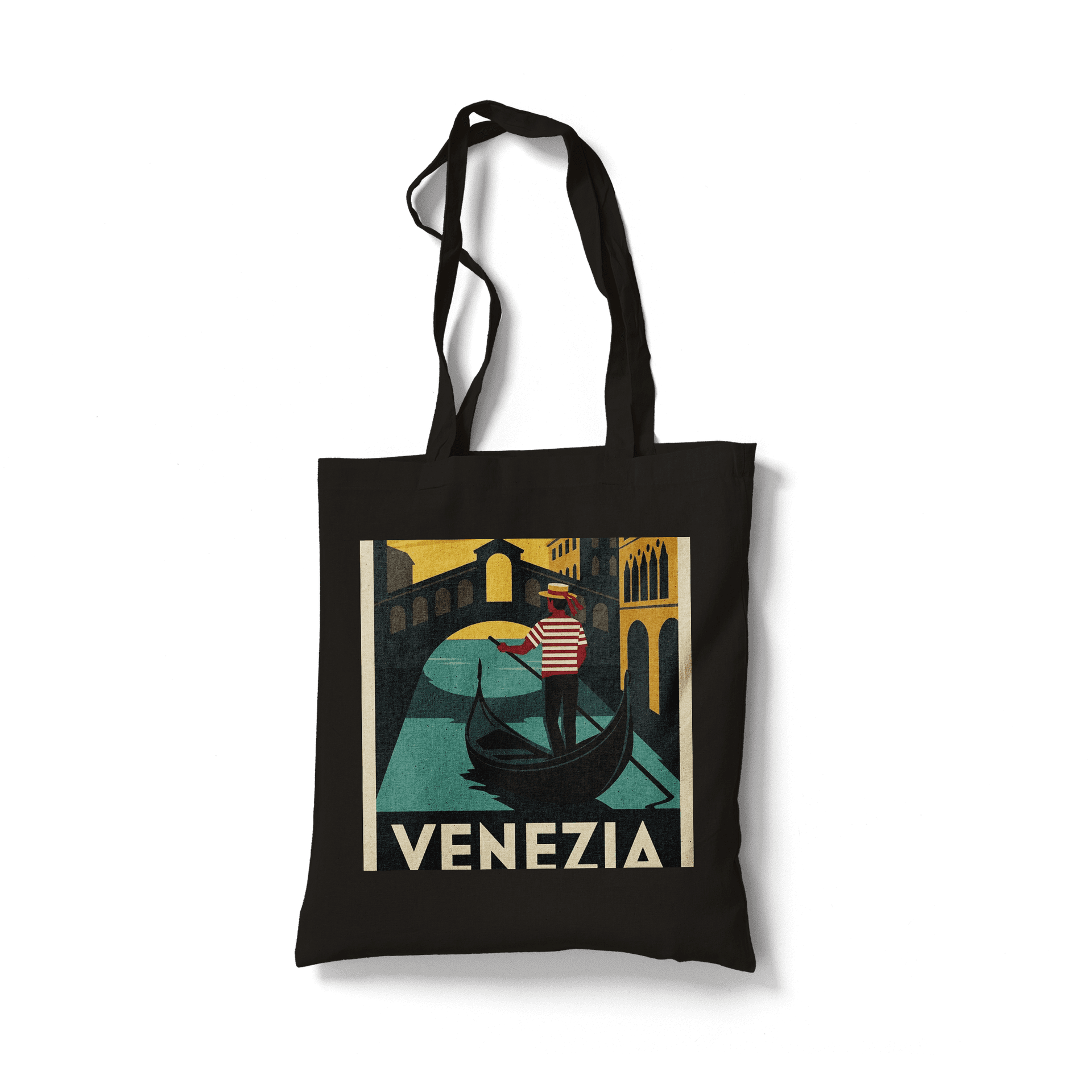 Venezia Retro Poster: Classic Venetian Gondola