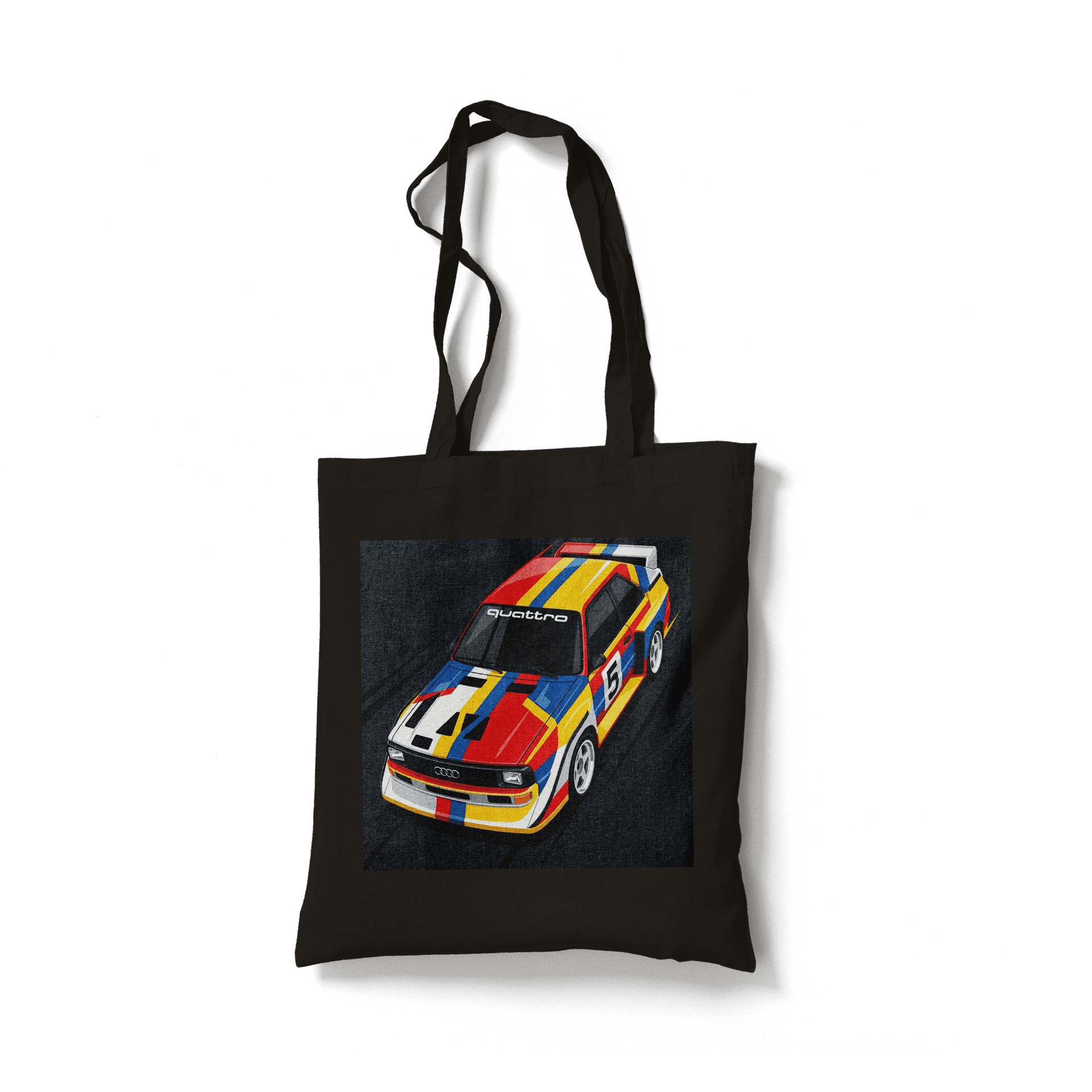 Audi Sport Quattro Colorful Geometric Racing Art