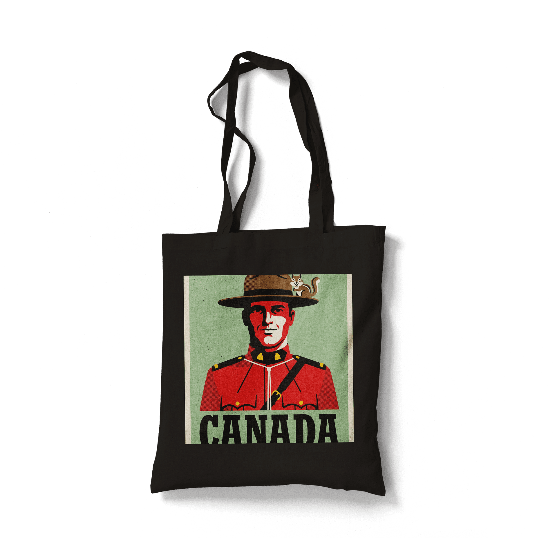 Canada Retro Poster: Classic Mountie and Chipmunk