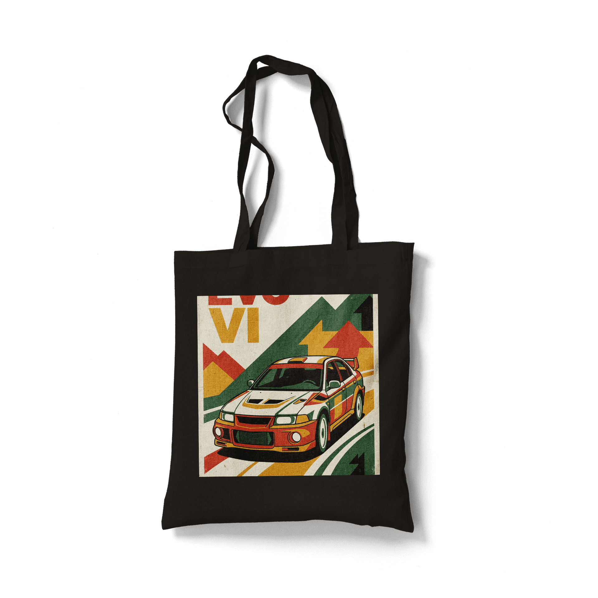 Mitsubishi Lancer Evolution VI Retro Travel Poster