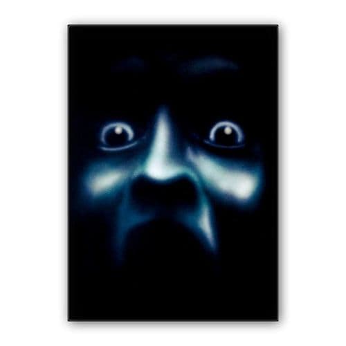 Horror in his eyes wall art poster