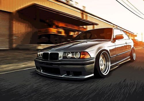 Automotive wall art posters
