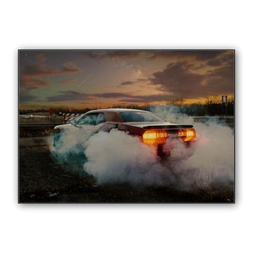 Dodge Challenger SRT Hellcat wall art poster