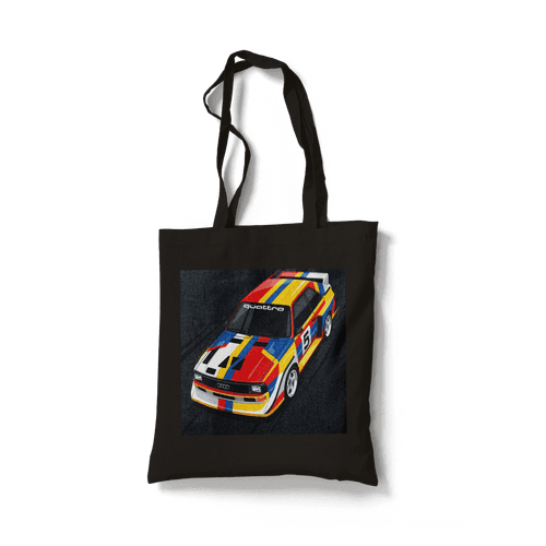 Audi Sport Quattro Colorful Geometric Racing Art wall art poster